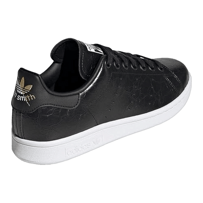 adidas Stan Smith Cracked Leather Black Gold (W) Back GY5906