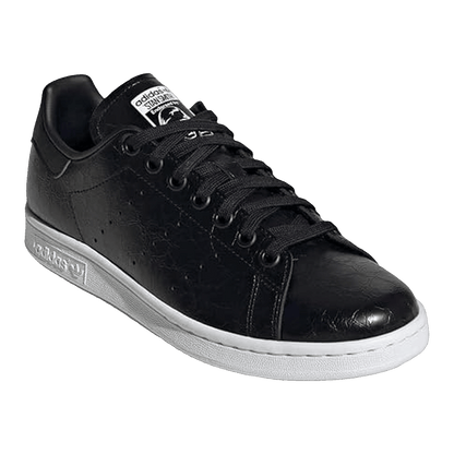 adidas Stan Smith Cracked Leather Black Gold (W) Side GY5906