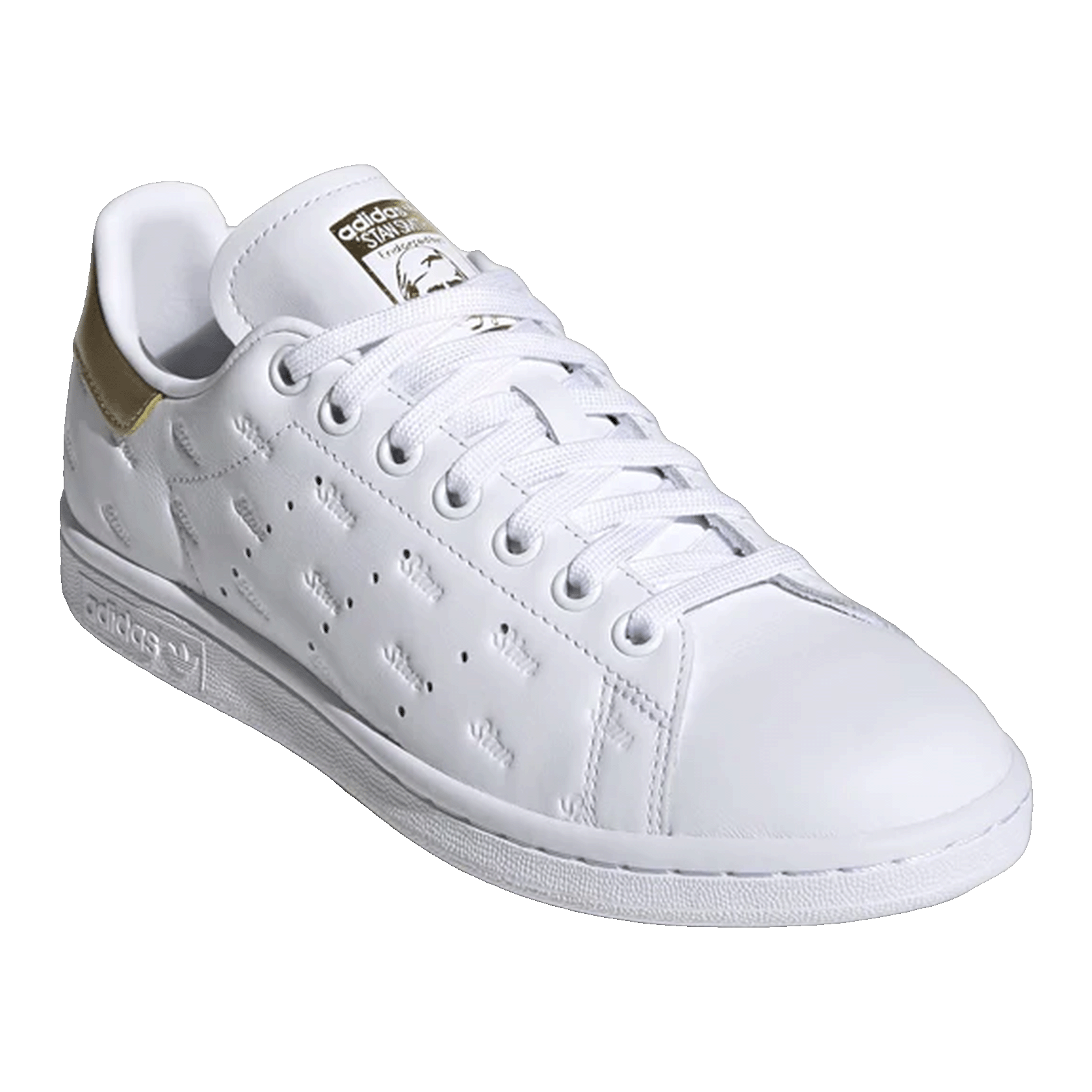 adidas Stan Smith Debossed Logos Gold (W) Side