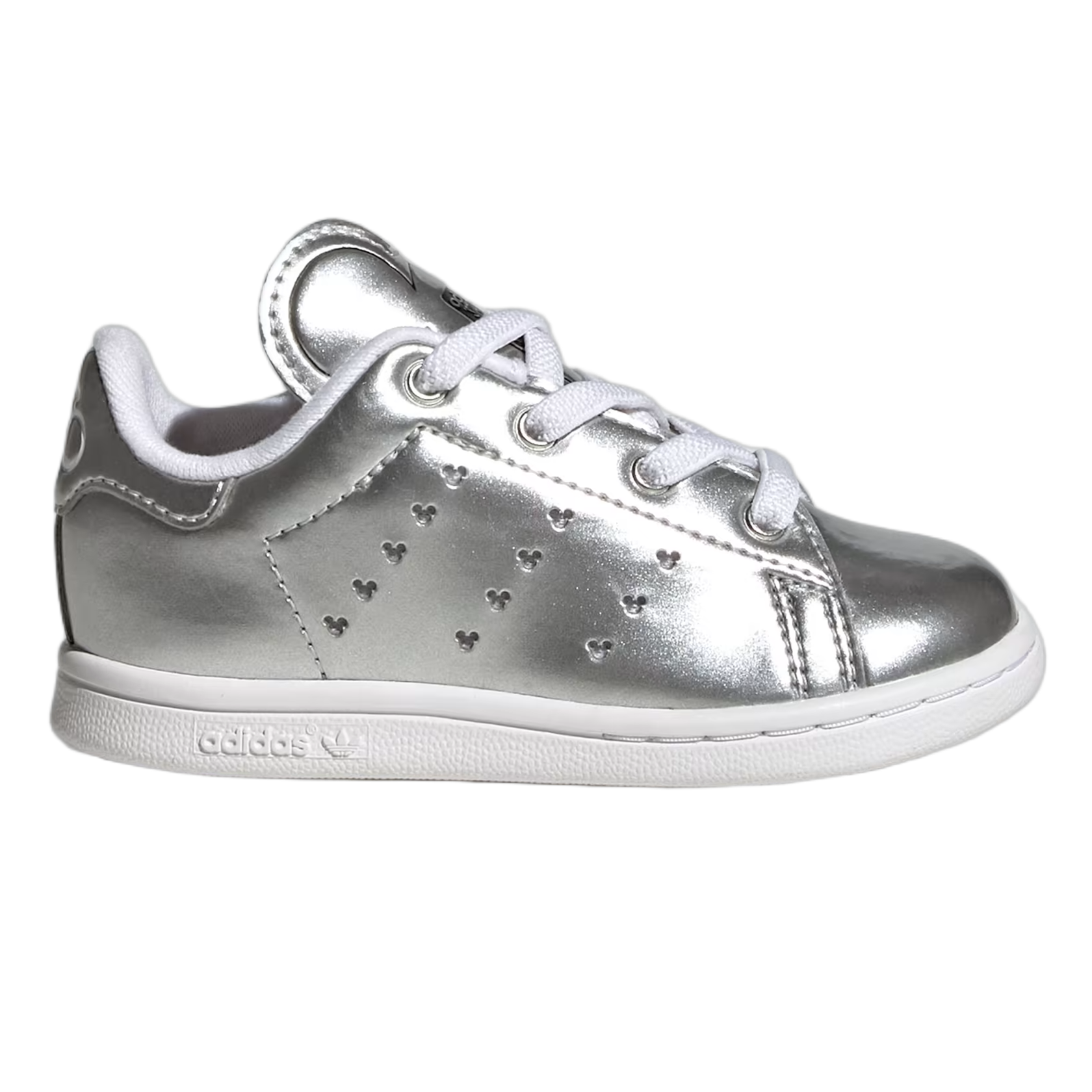 adidas Stan Smith Disney Mickey Mouse Silver Metallic (GS) ID7187