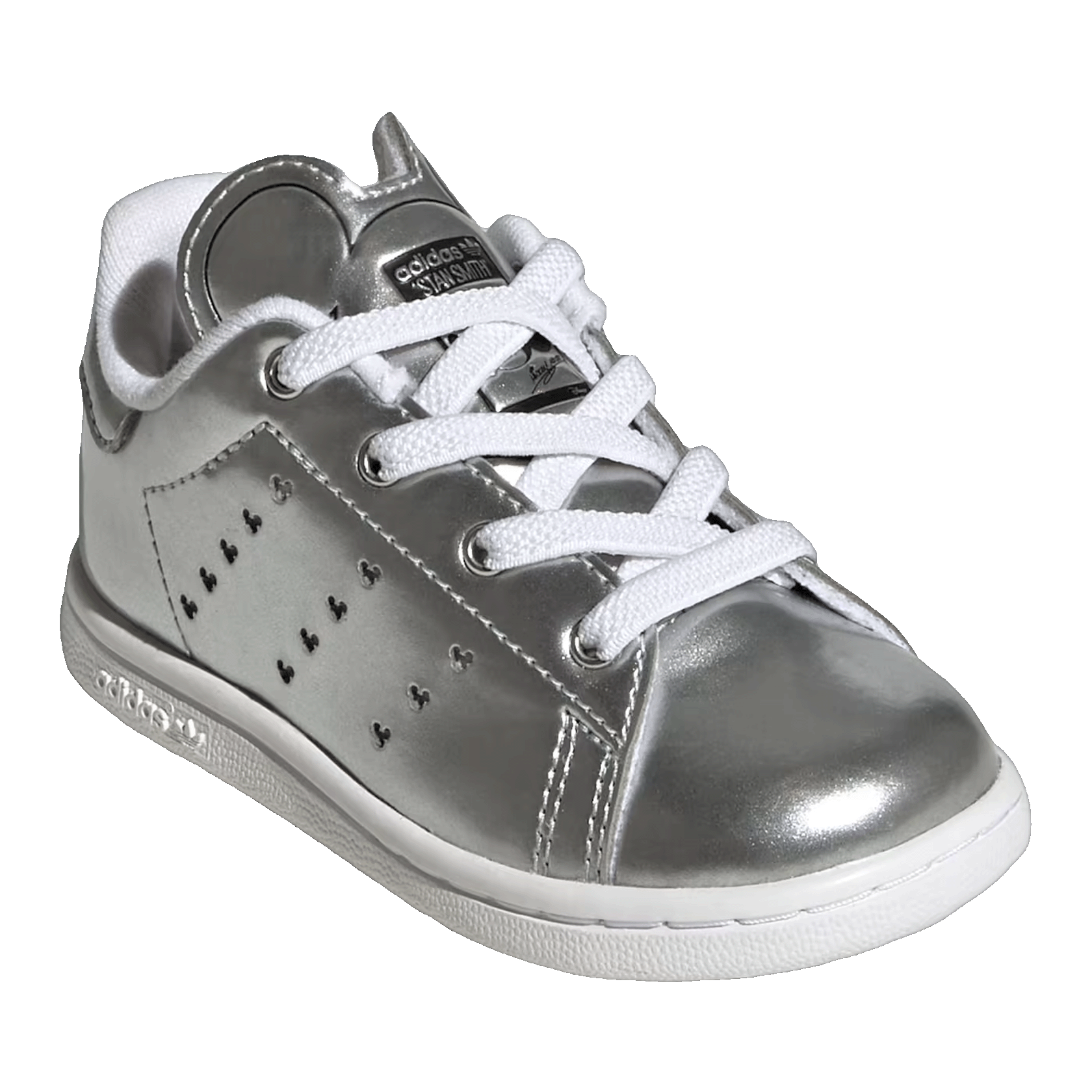 adidas Stan Smith Disney Mickey Mouse Silver Metallic (GS) Side ID7187