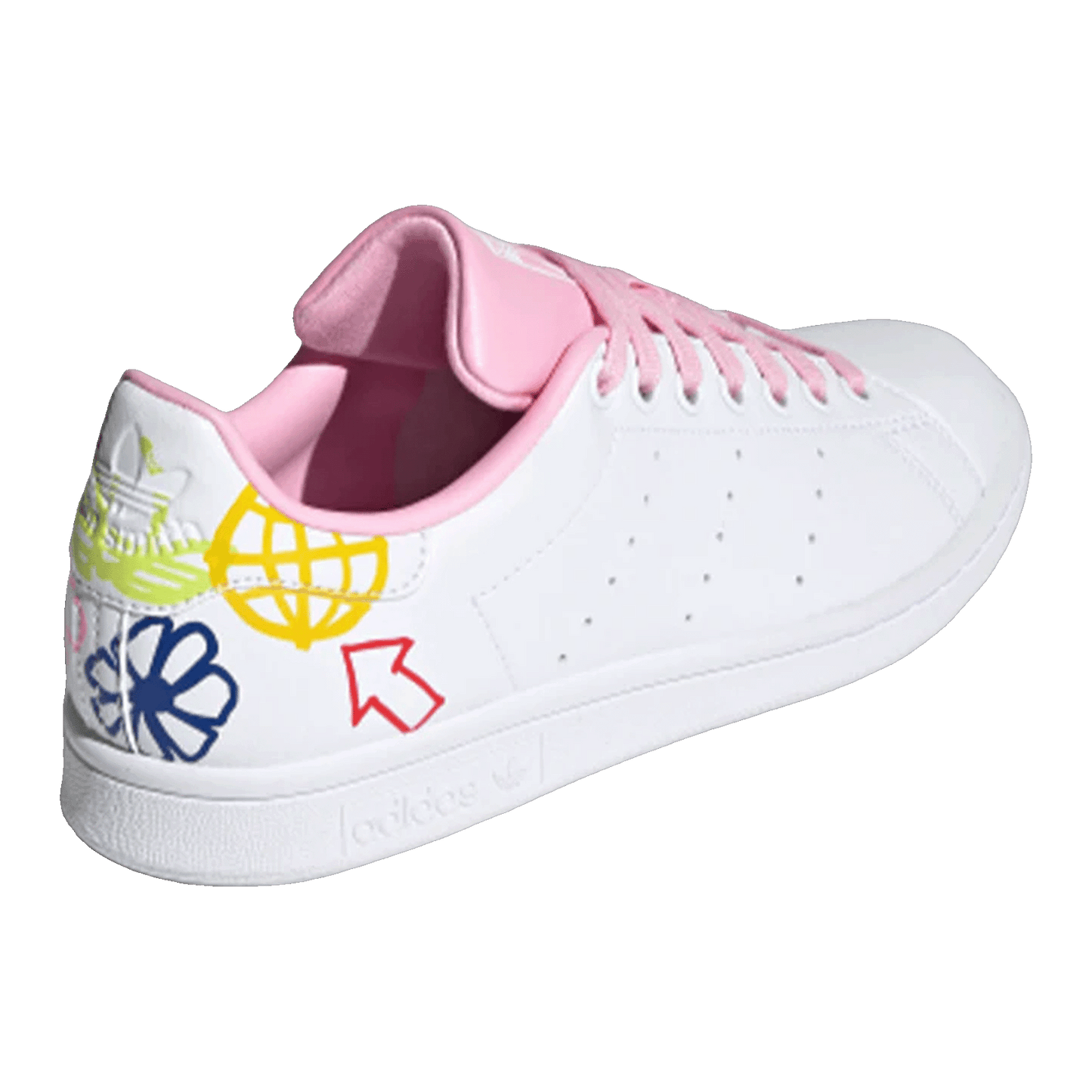 adidas Stan Smith Doodle White Pink (W) Back FX5680
