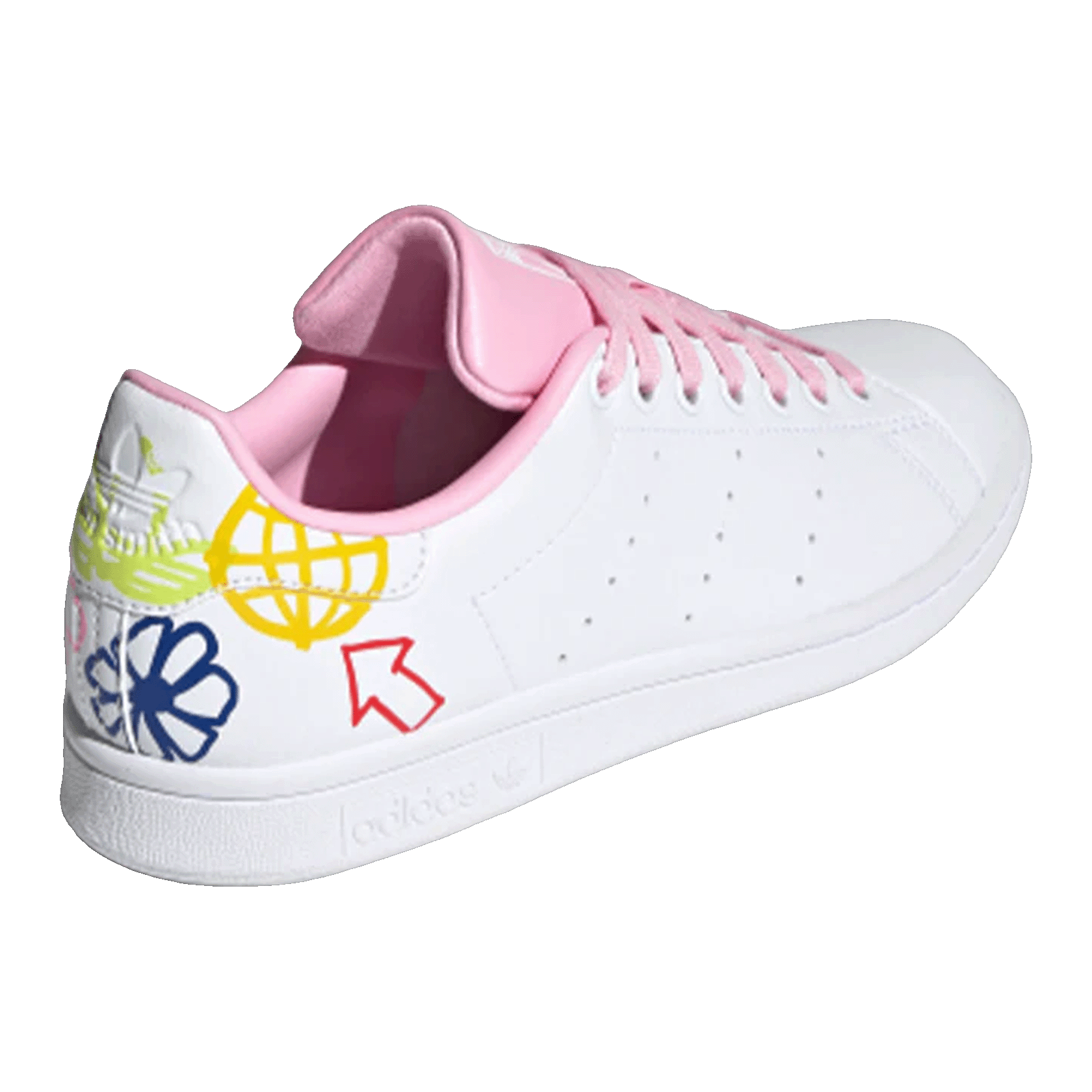adidas Stan Smith Doodle White Pink (W) Back FX5680