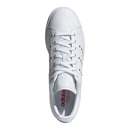 adidas Stan Smith Heart Stripe Red Oben