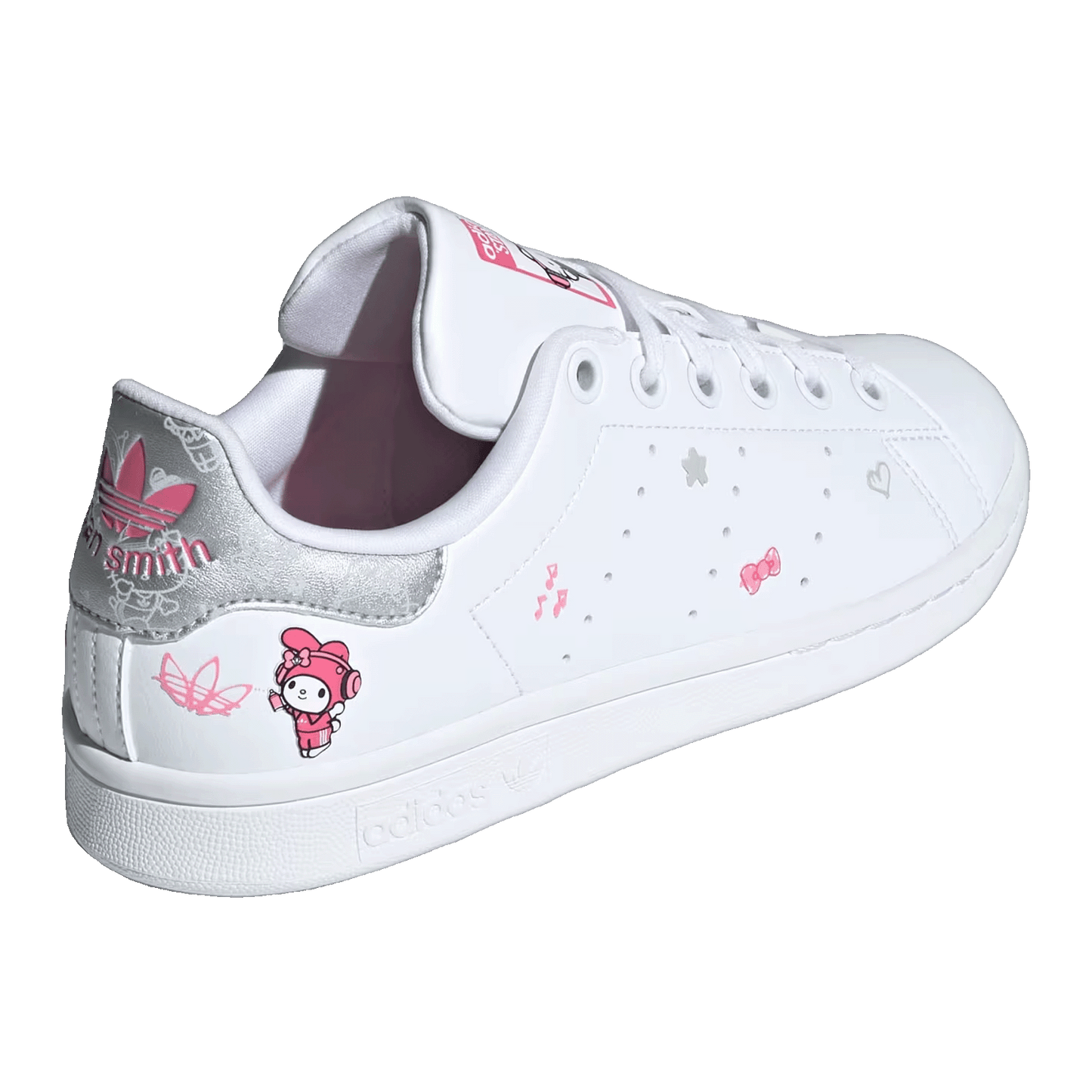 adidas Stan Smith Hello Kitty And Friends Cloud White Core Black Pink Fusion (GS) Back