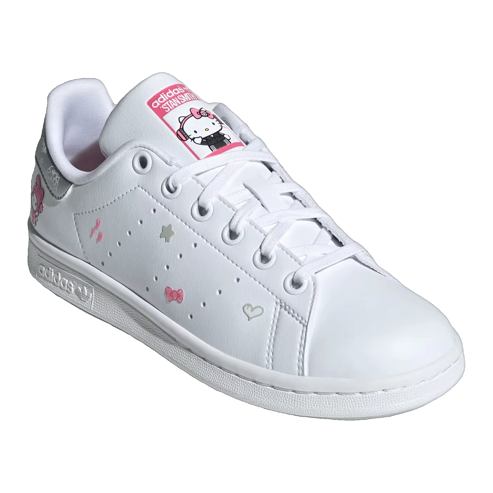 adidas Stan Smith Hello Kitty And Friends Cloud White Core Black Pink Fusion (GS) Side