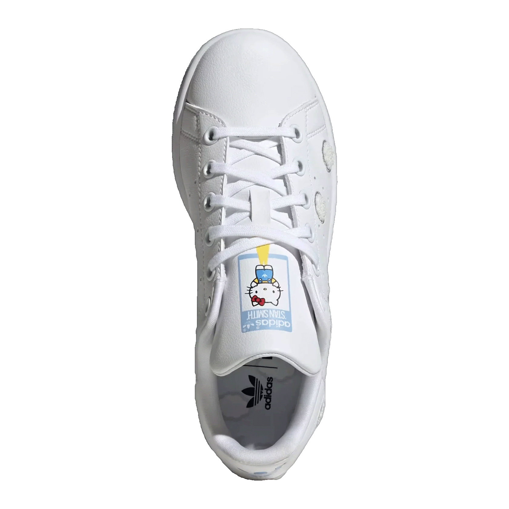 adidas Stan Smith Hello Kitty Cloud White Grey Glow Blue (GS) Oben