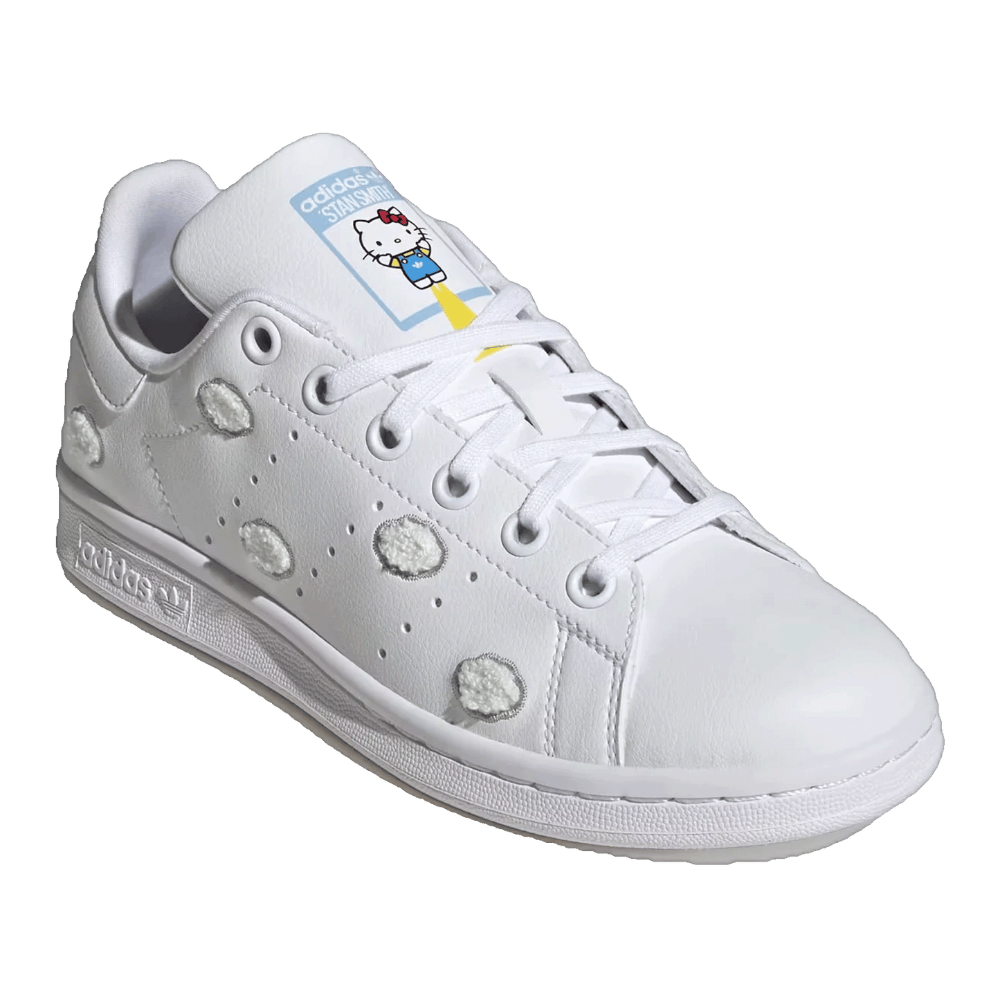 adidas Stan Smith Hello Kitty Cloud White Grey Glow Blue (GS) Side IF7022