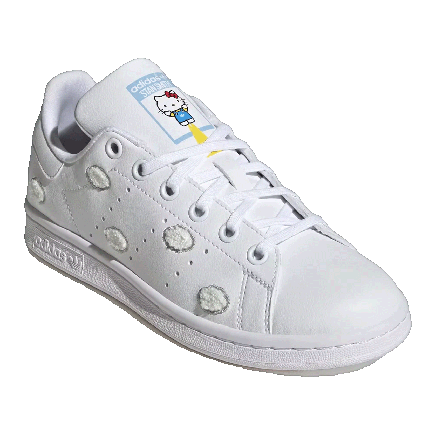 adidas Stan Smith Hello Kitty Cloud White Grey Glow Blue (GS) Side IF7022