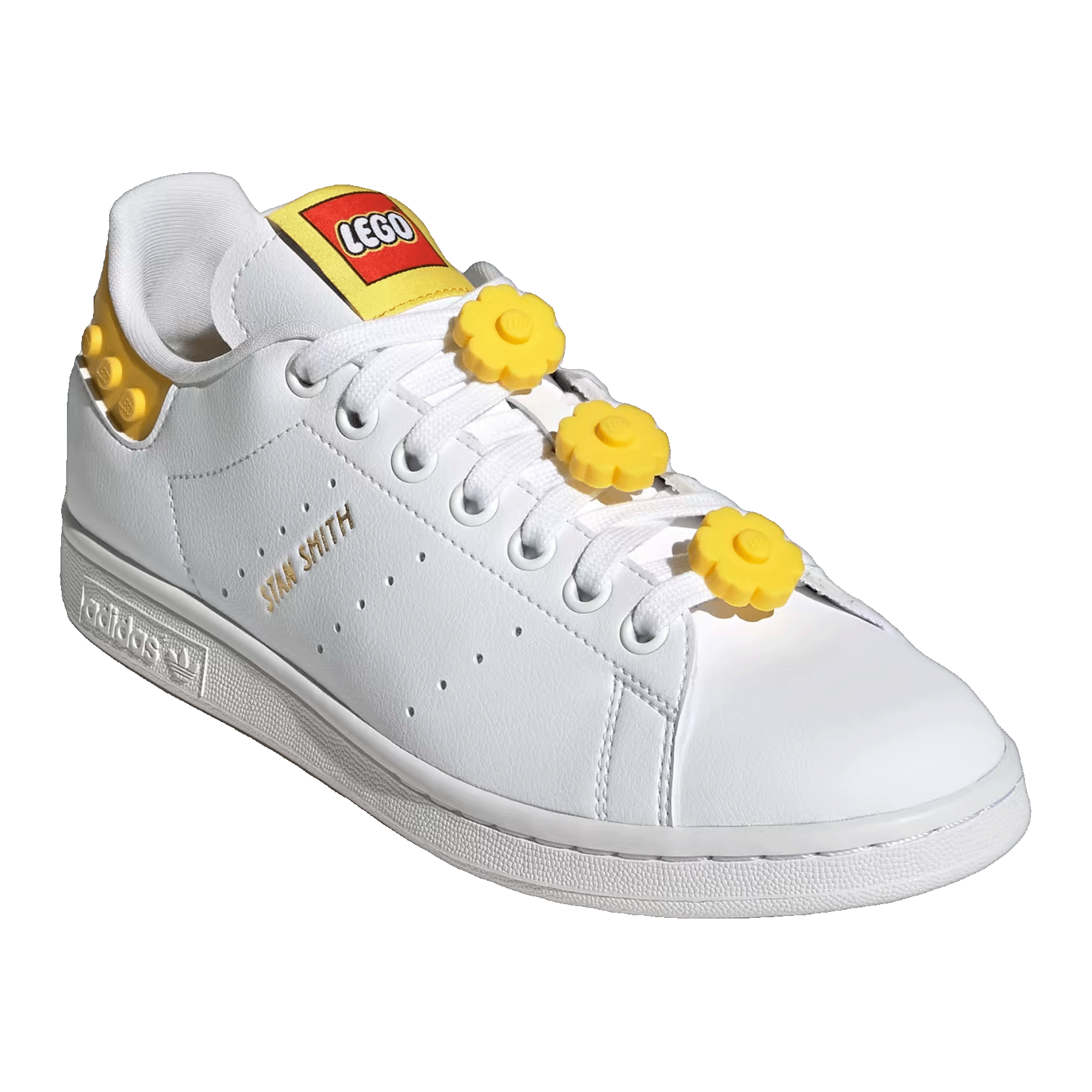 adidas Stan Smith LEGO White Yellow (W) Side GX7203