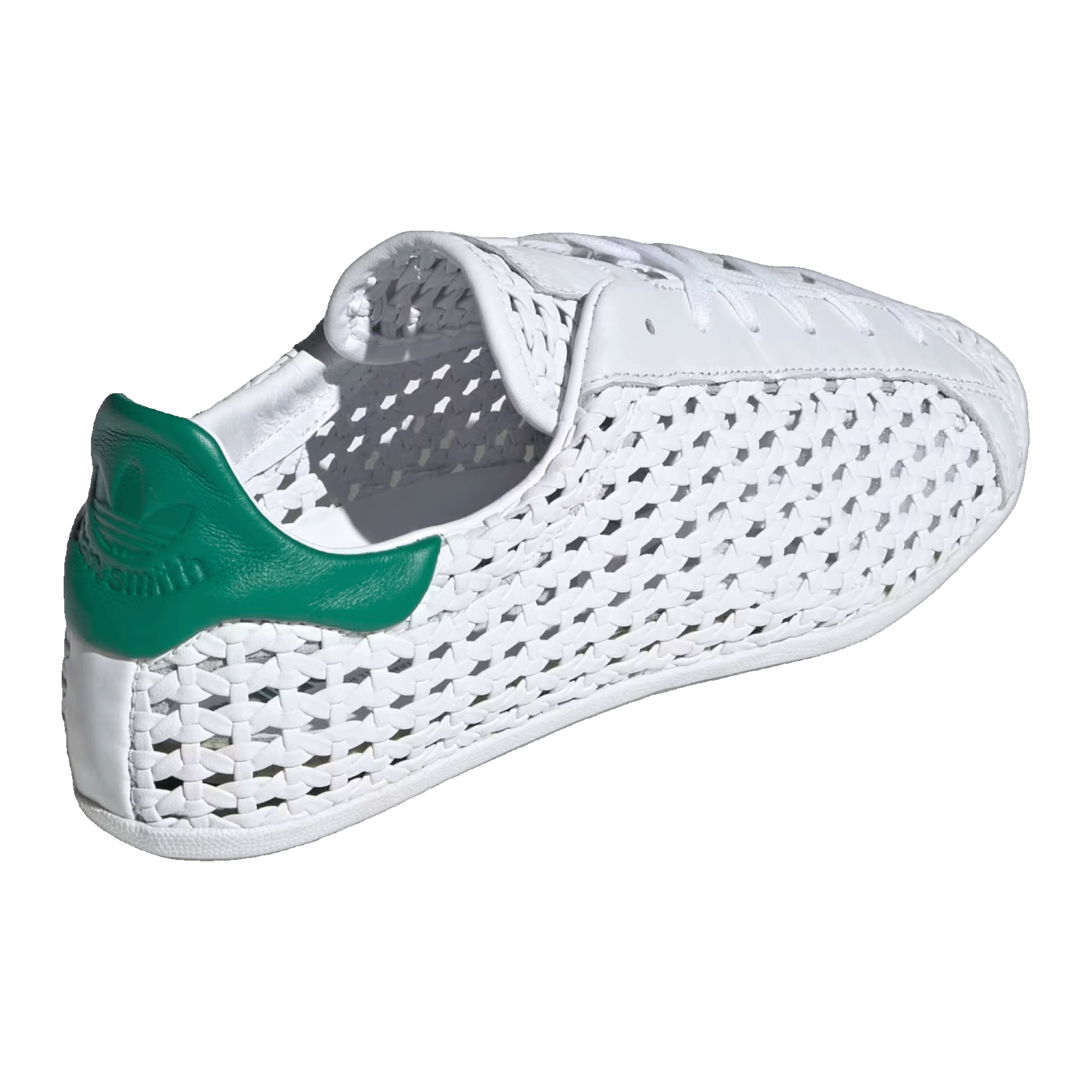 adidas Stan Smith Lo Basketweave White Green (W) Back IH9356