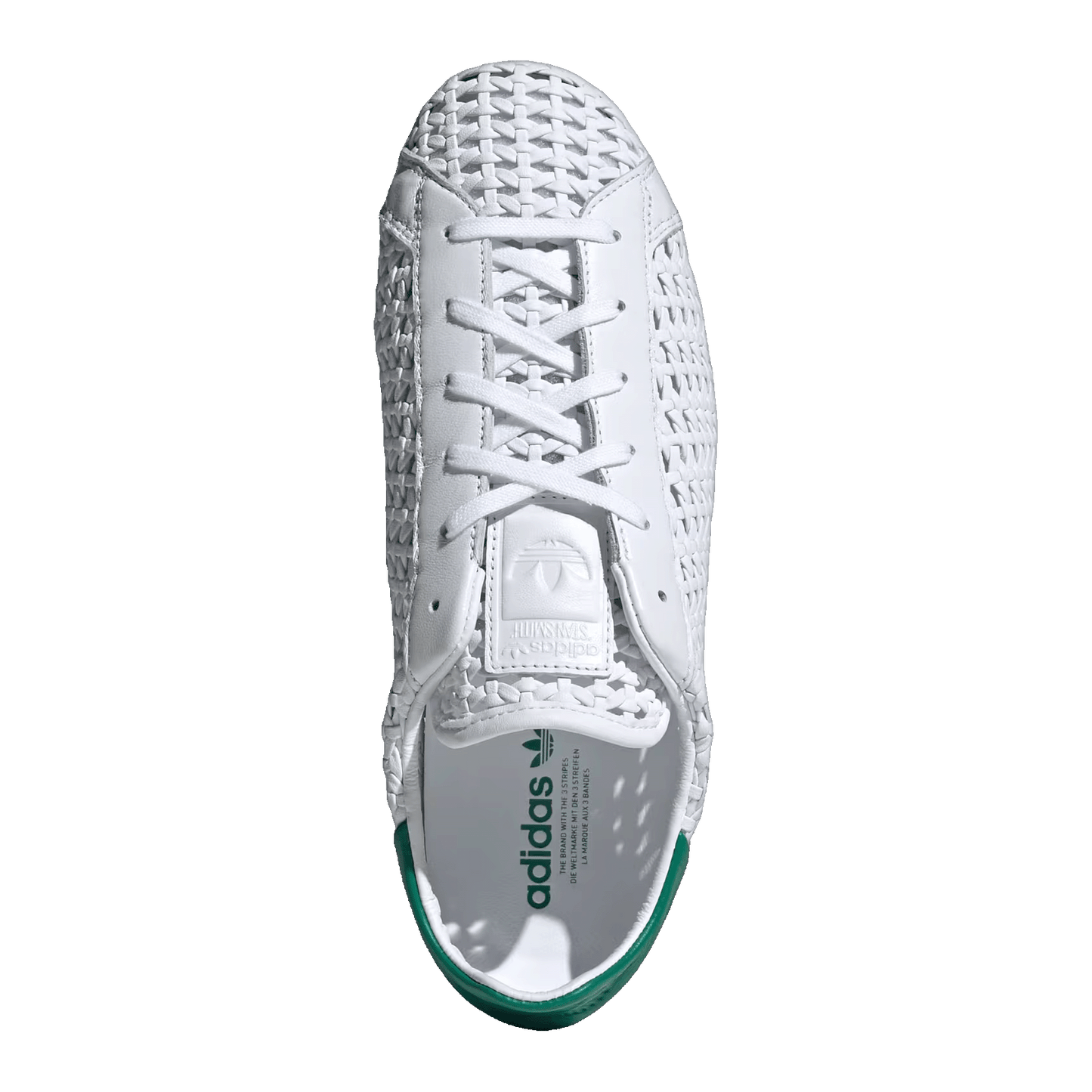 adidas Stan Smith Lo Basketweave White Green (W) Oben IH9356