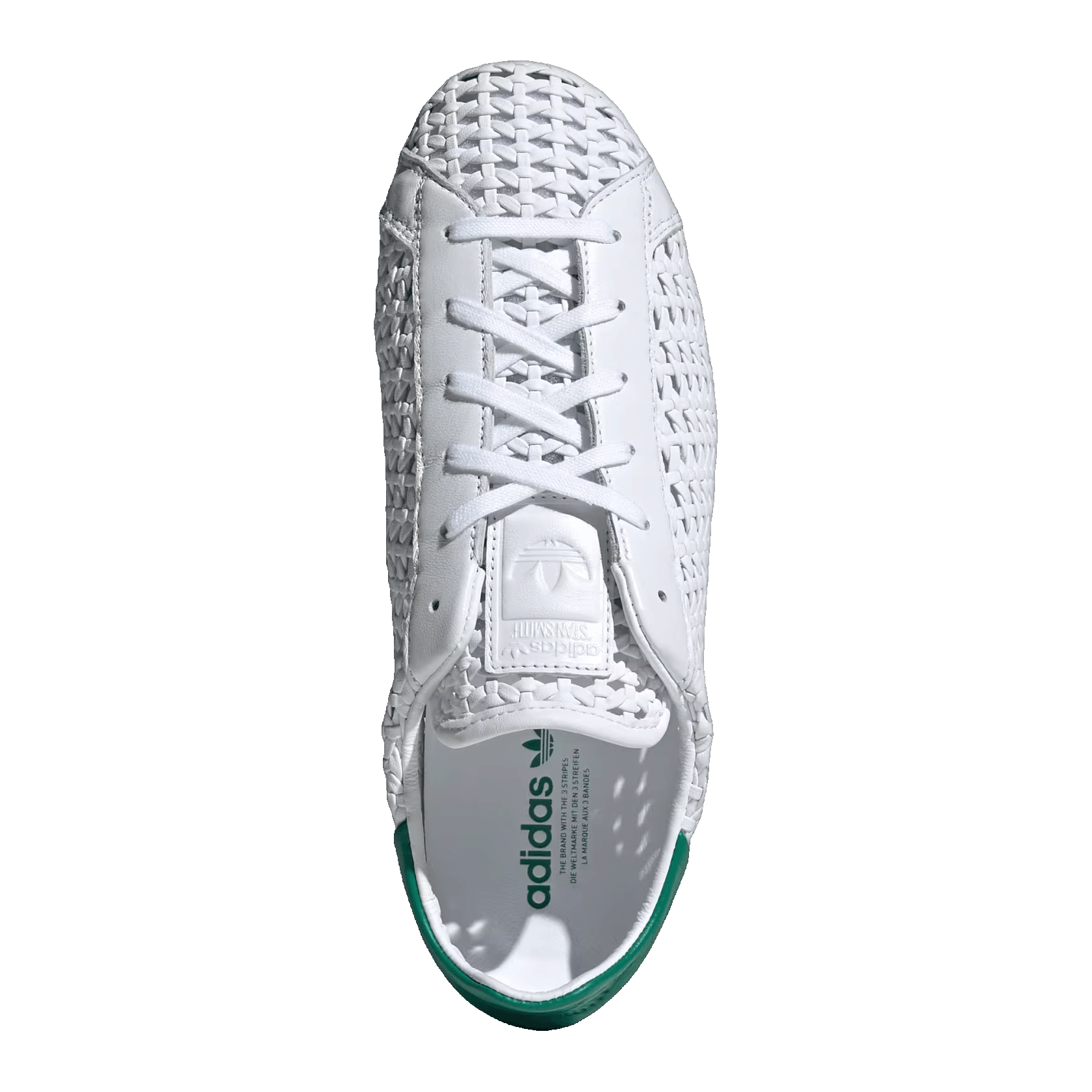 adidas Stan Smith Lo Basketweave White Green (W) Oben IH9356