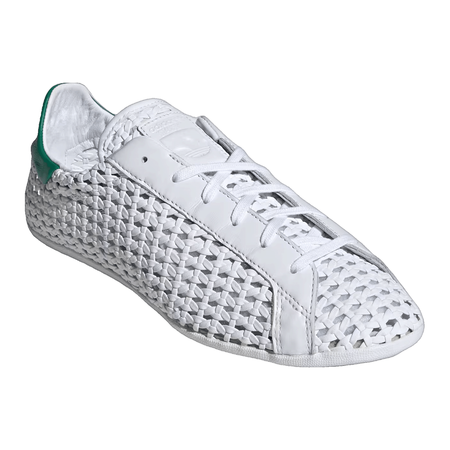 adidas Stan Smith Lo Basketweave White Green (W) Side IH9356
