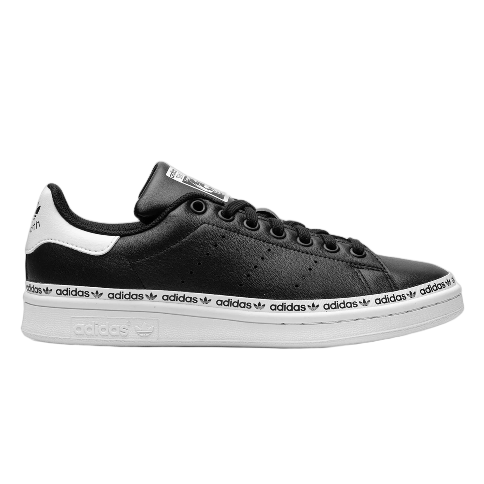 adidas Stan Smith Logo Taping Black White (W) FV7305