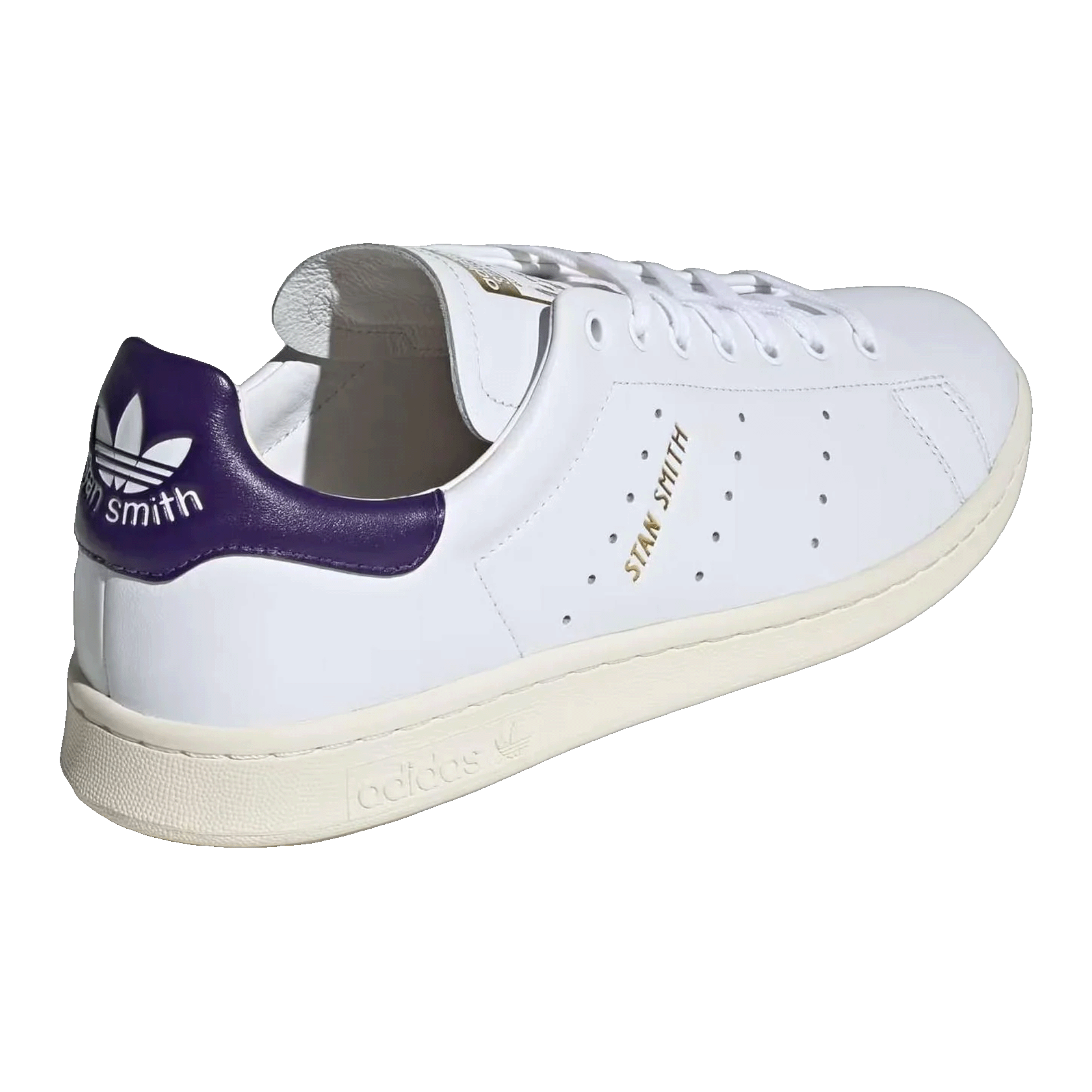 adidas Stan Smith Lux Cloud White Collegiate Purple Cream White Back ID1415