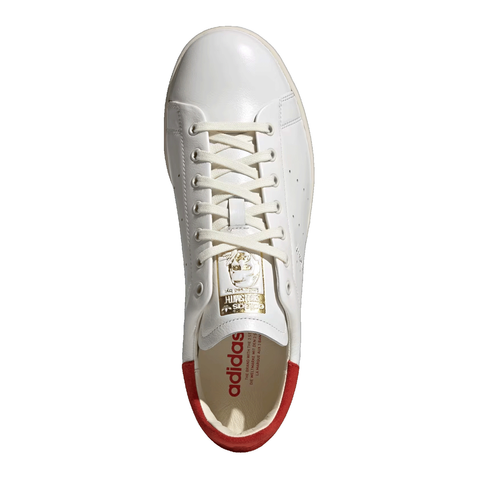 adidas Stan Smith Lux Cloud White Cream White Red Oben IF8846