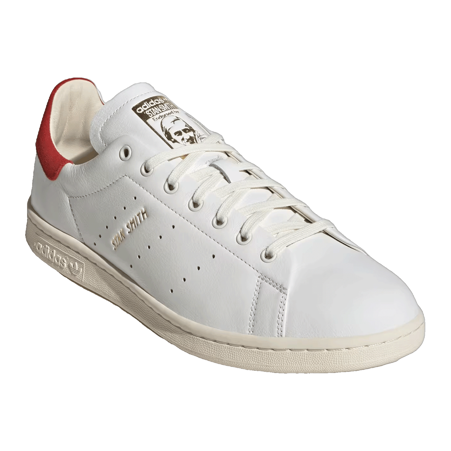 adidas Stan Smith Lux Cloud White Cream White Red Side IF8846