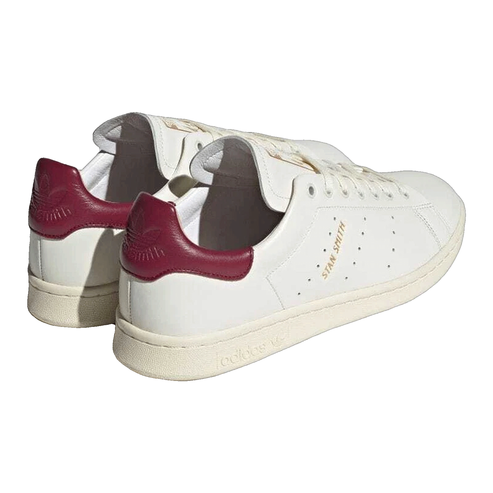 adidas Stan Smith Lux White Burgundy Back