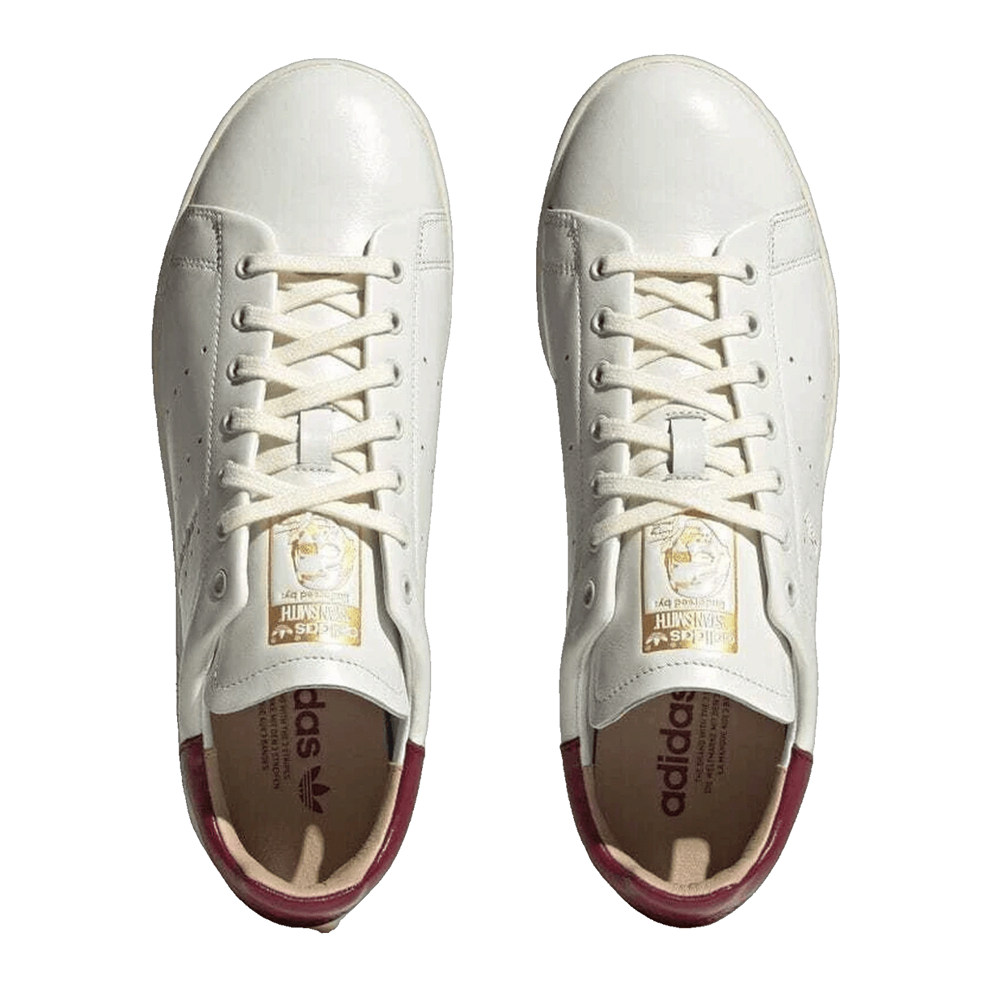 adidas Stan Smith Lux White Burgundy Oben