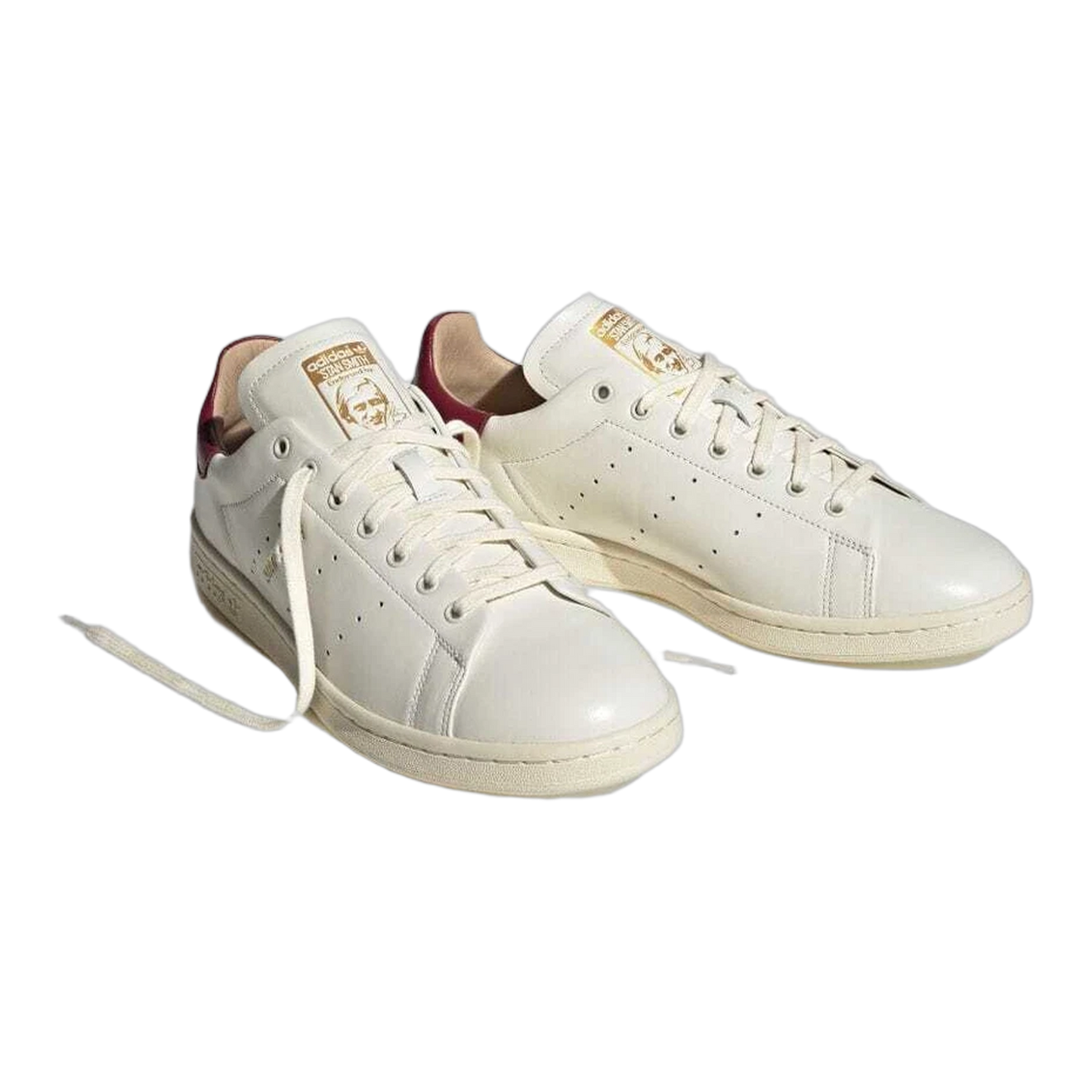 adidas Stan Smith Lux White Burgundy Side
