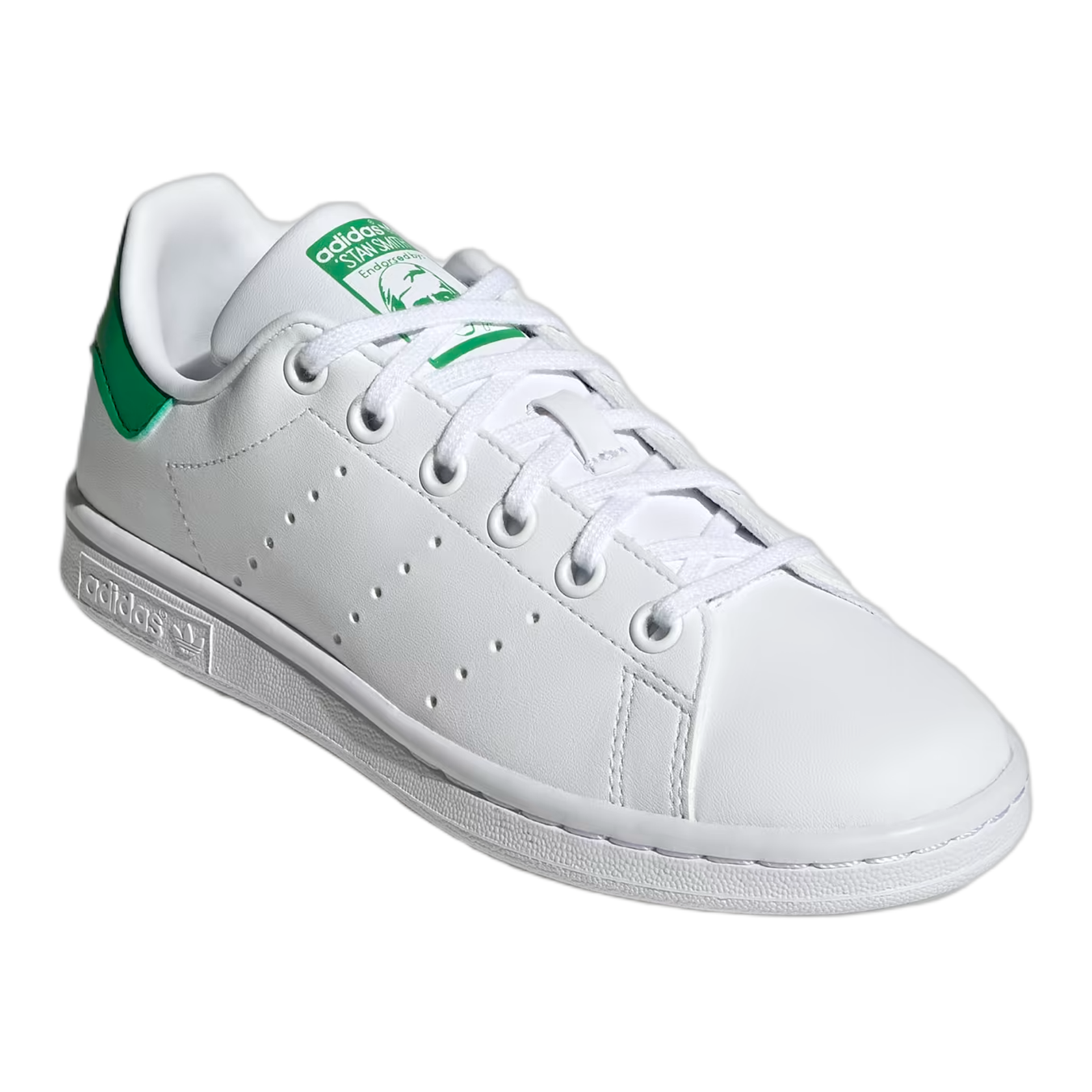 adidas Stan Smith Primegreen Cloud White Green (GS) Side FX7519