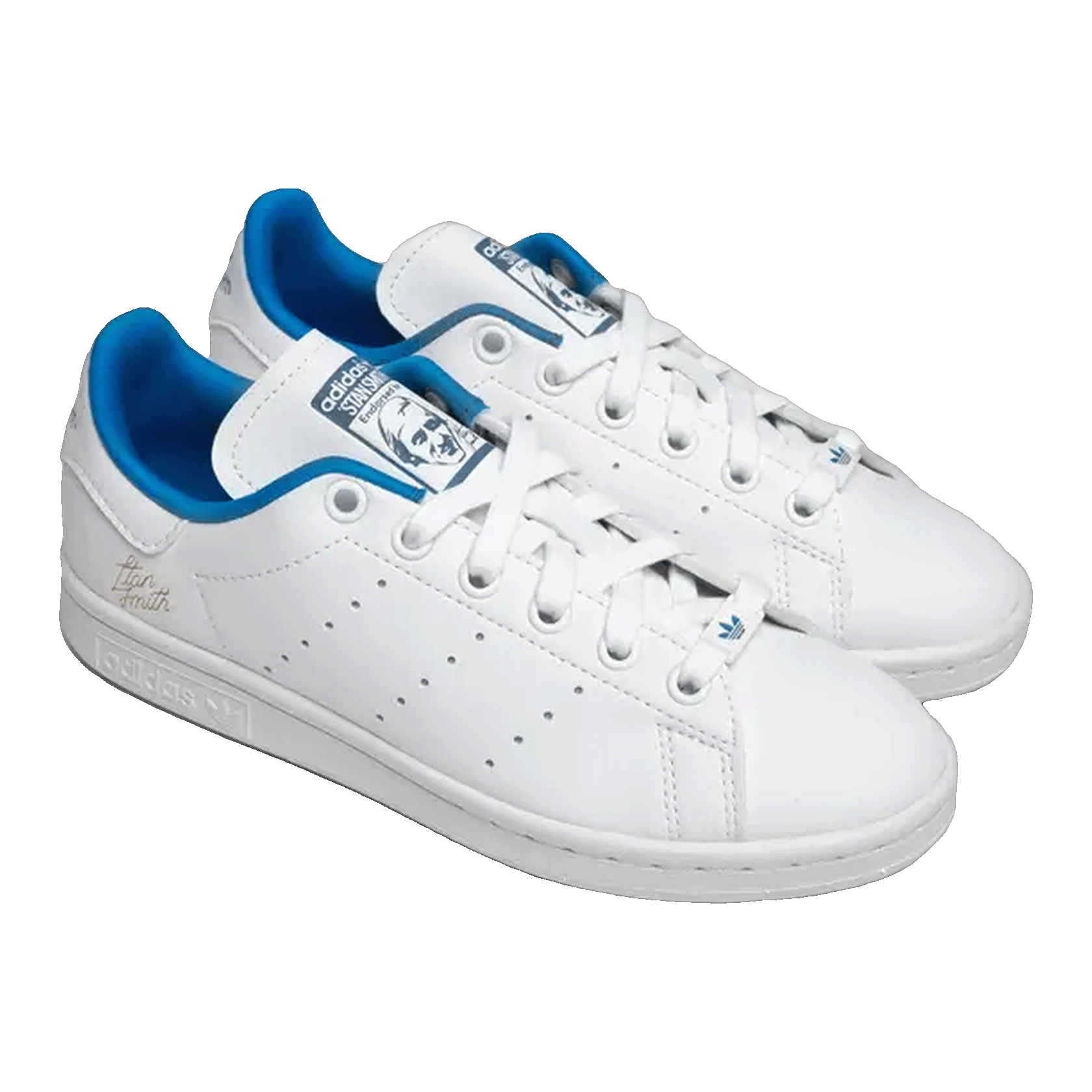 adidas Stan Smith Primegreen White Bright Blue Side