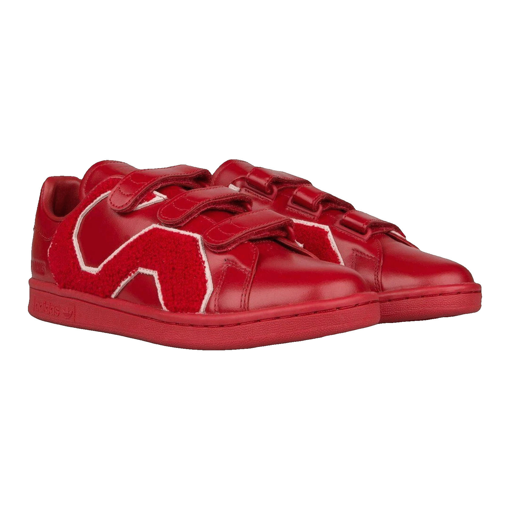 adidas Stan Smith Raf Simons Comfort Badge Power Red Side