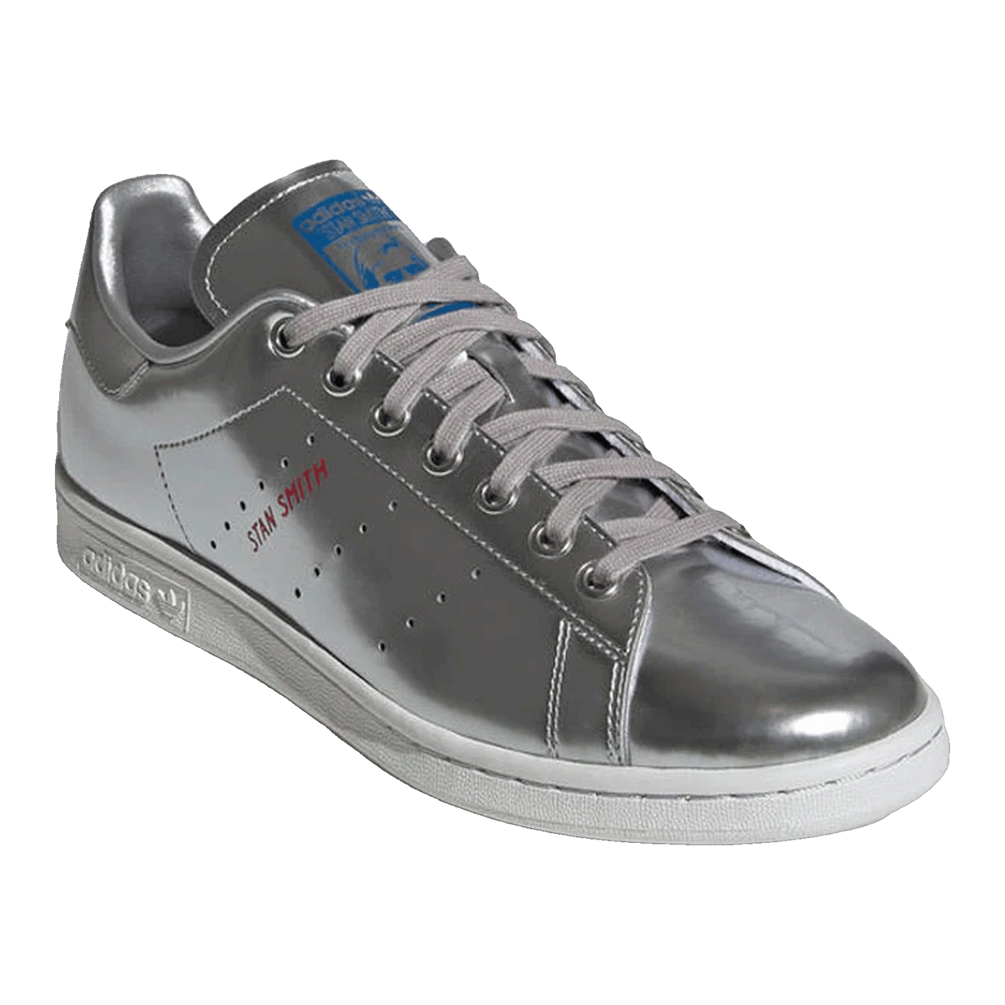 adidas Stan Smith Silver Metallic (2019) Side FW5363