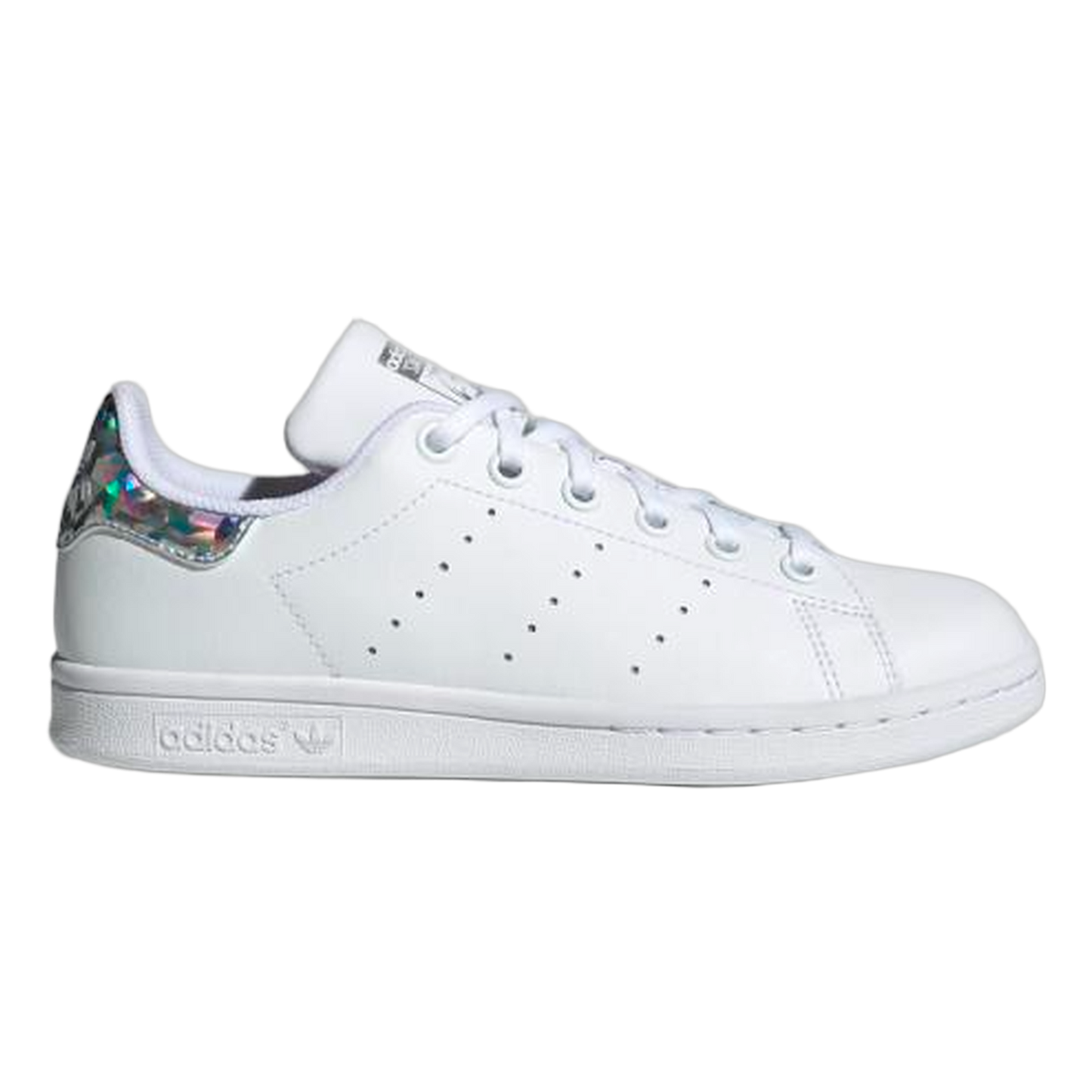 adidas Stan Smith Sparkly Heel White (Youth) EE8483