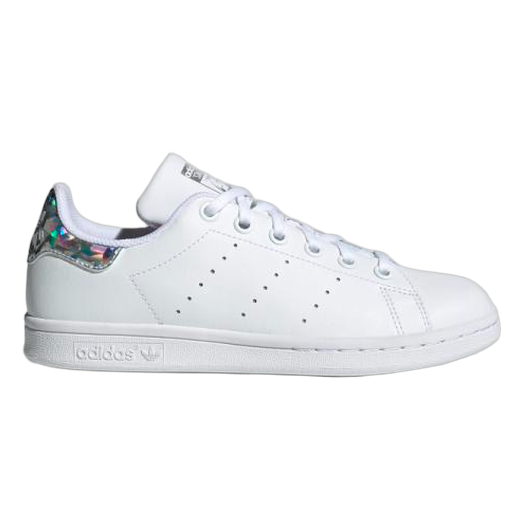 adidas Stan Smith Sparkly Heel White (Youth) EE8483