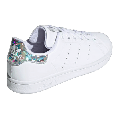adidas Stan Smith Sparkly Heel White (Youth) Back EE8483