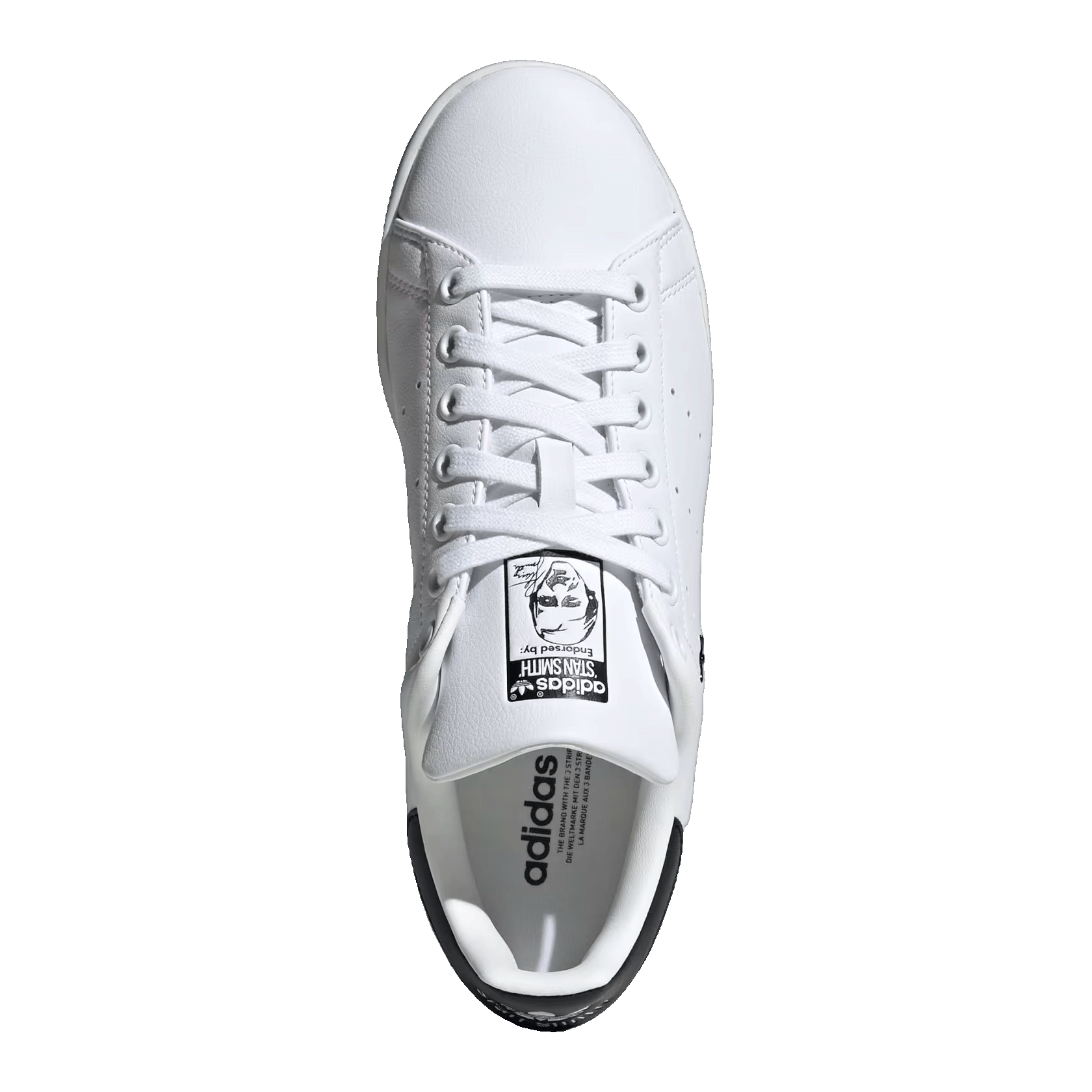 adidas Stan Smith White Black Mini Trefoil (W) Oben IE0459