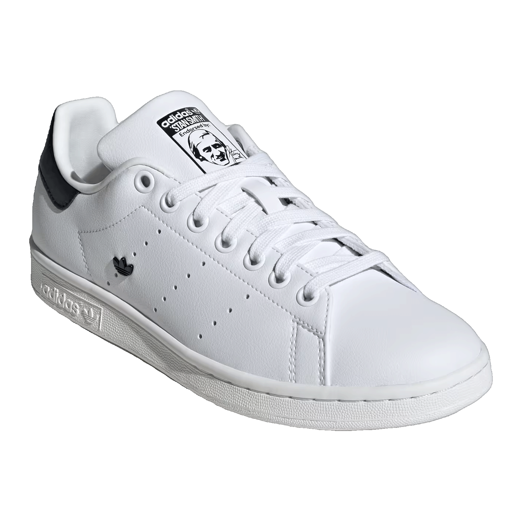 adidas Stan Smith White Black Mini Trefoil (W) Side IE0459