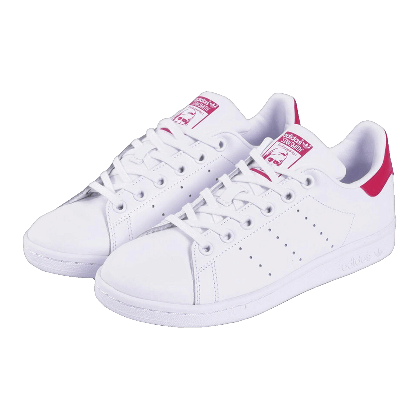 adidas Stan Smith White Bold Pink (GS) Side B32703