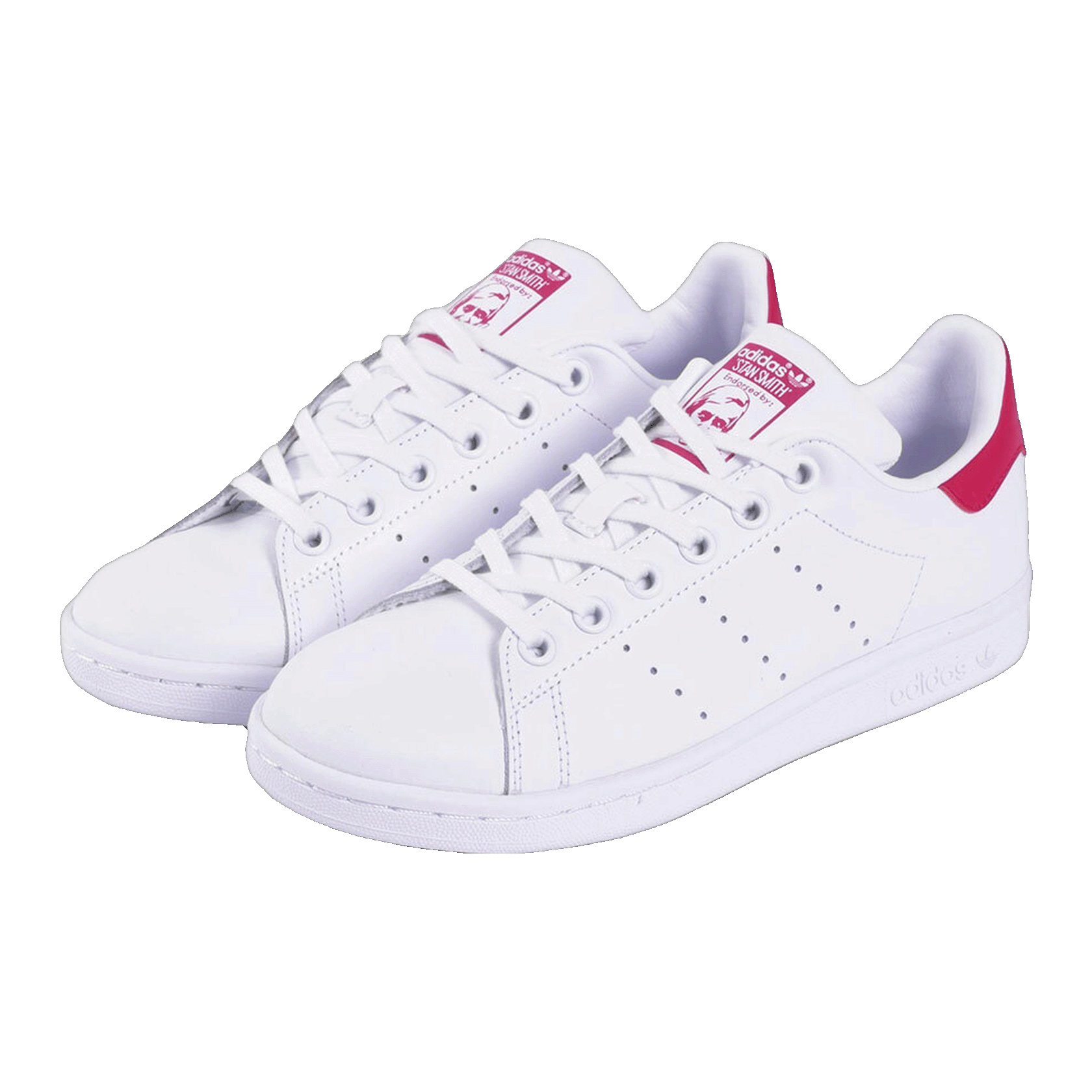 adidas Stan Smith White Bold Pink (GS) Side B32703