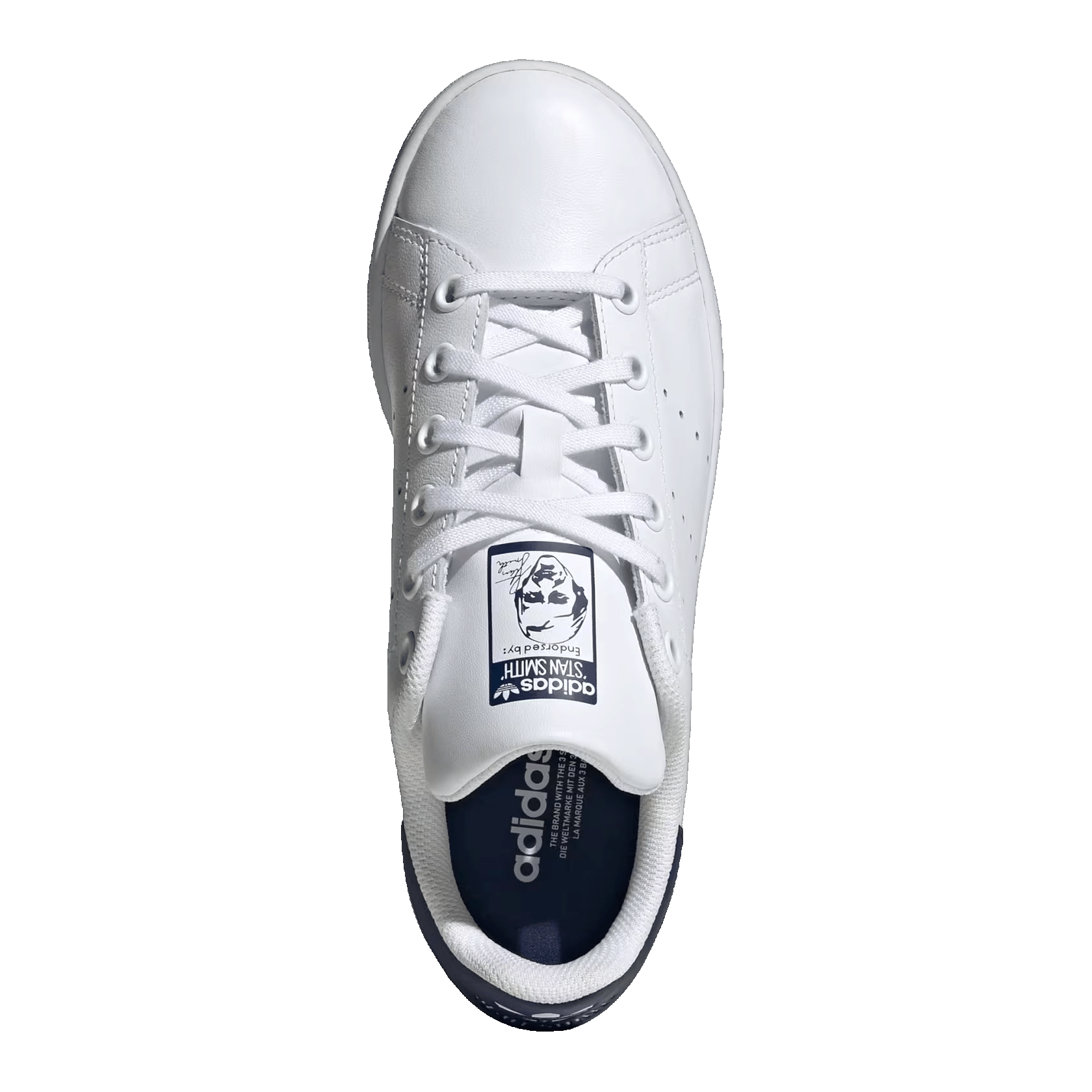 adidas Stan Smith White Dark Blue (GS) Oben JP9717