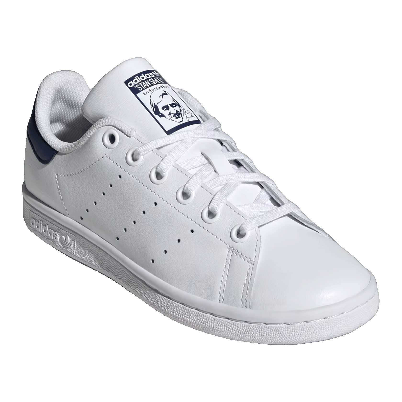 adidas Stan Smith White Dark Blue (GS) Side JP9717