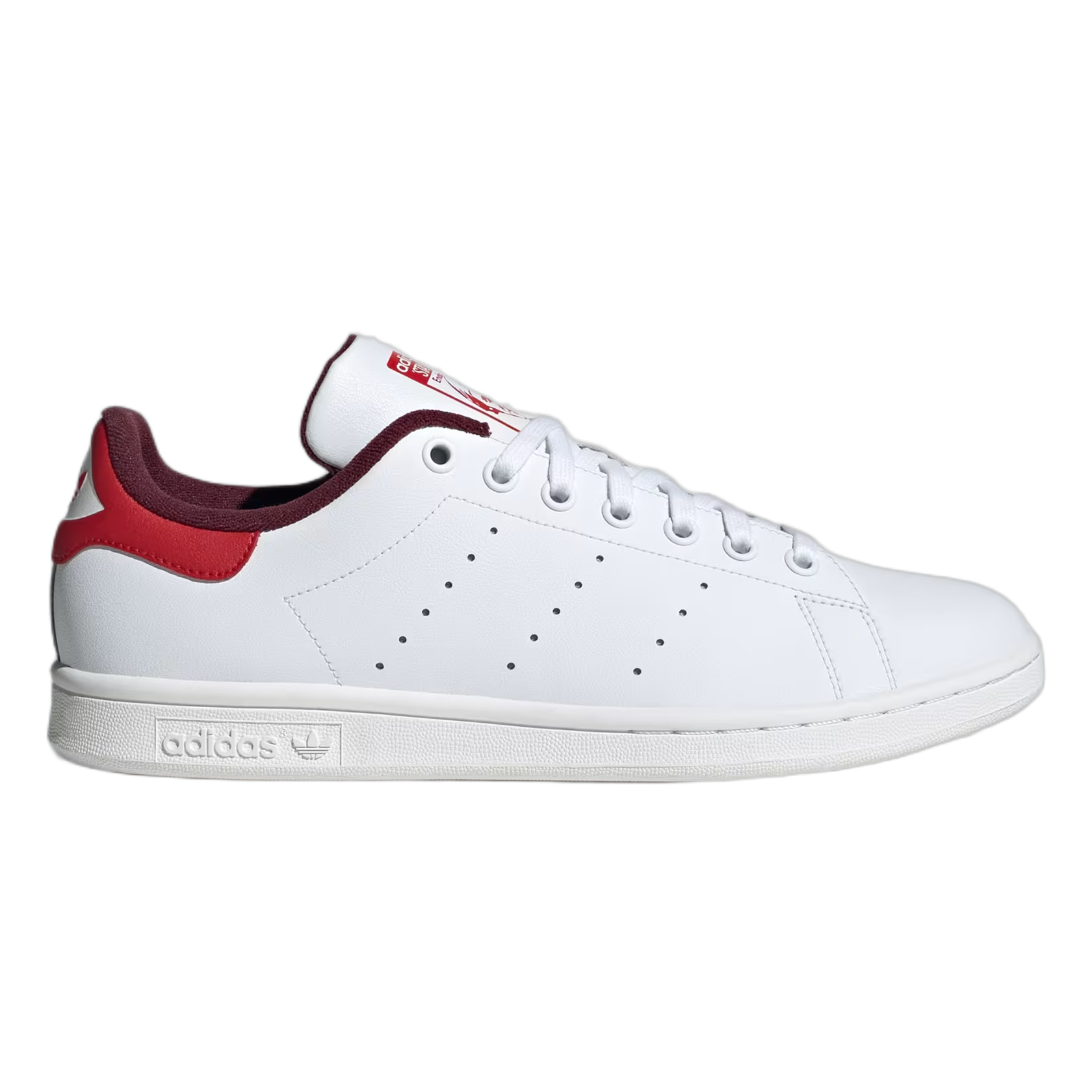 adidas Stan Smith White Maroon Better Scarlet IG1321