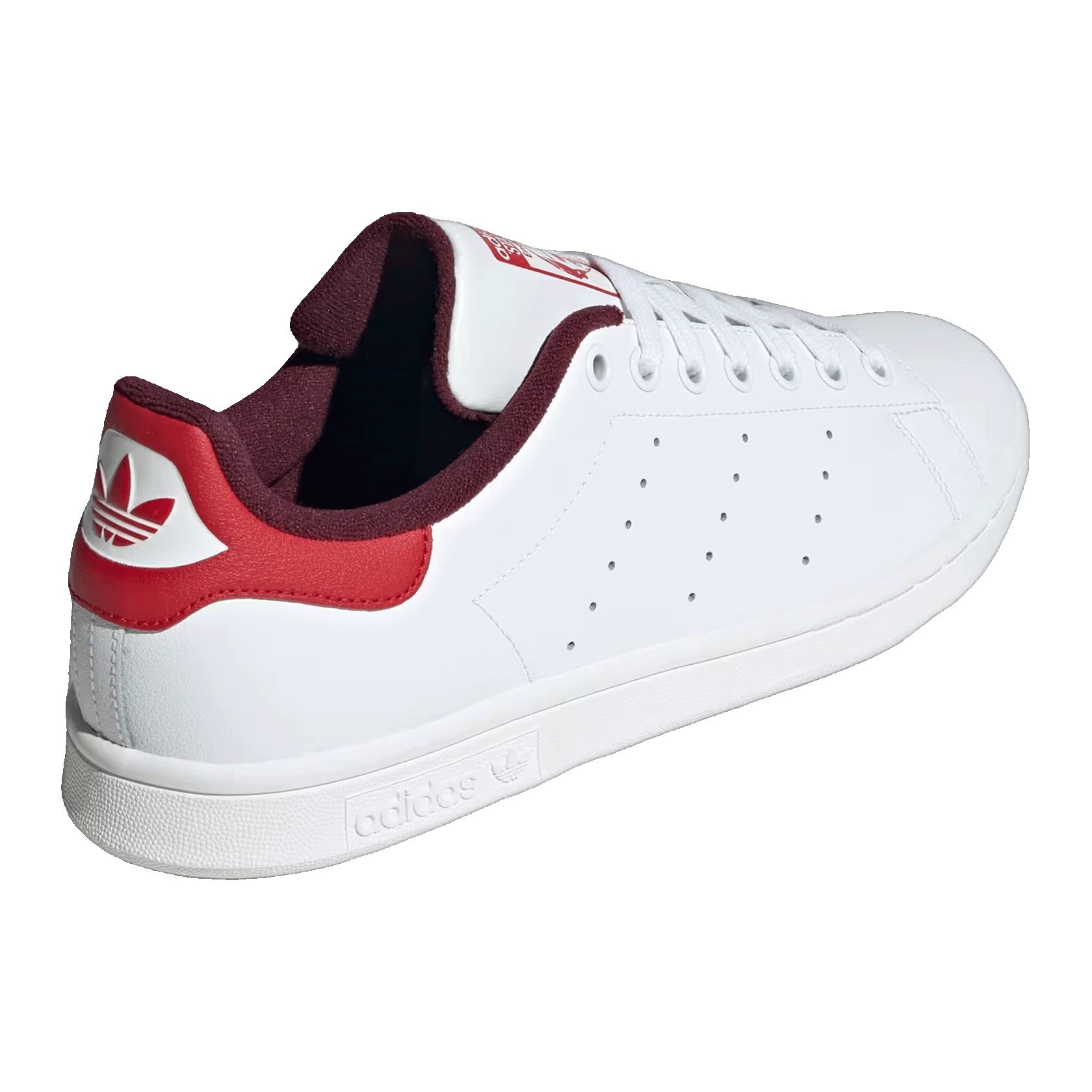 adidas Stan Smith White Maroon Better Scarlet Back IG1321