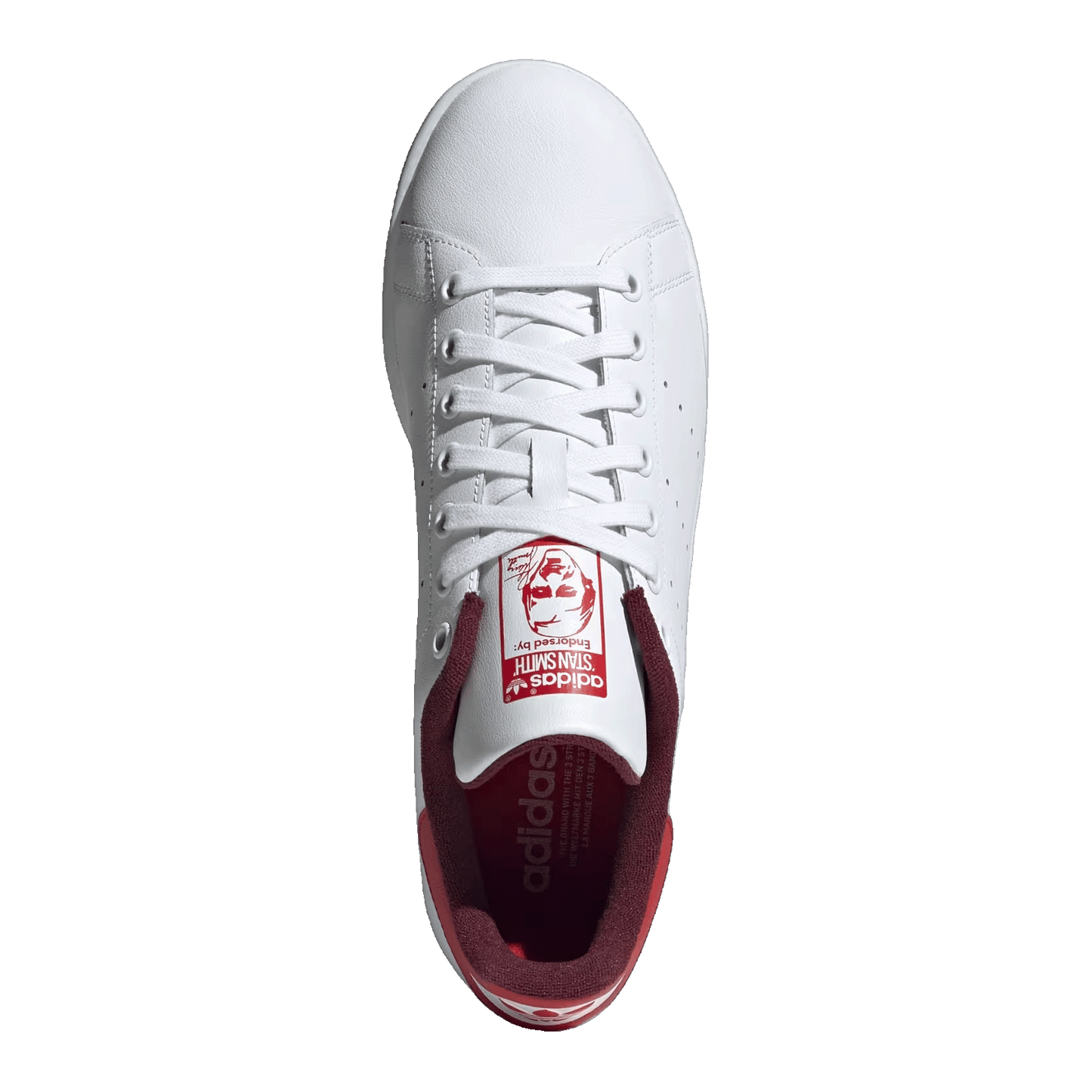 adidas Stan Smith White Maroon Better Scarlet Oben IG1321