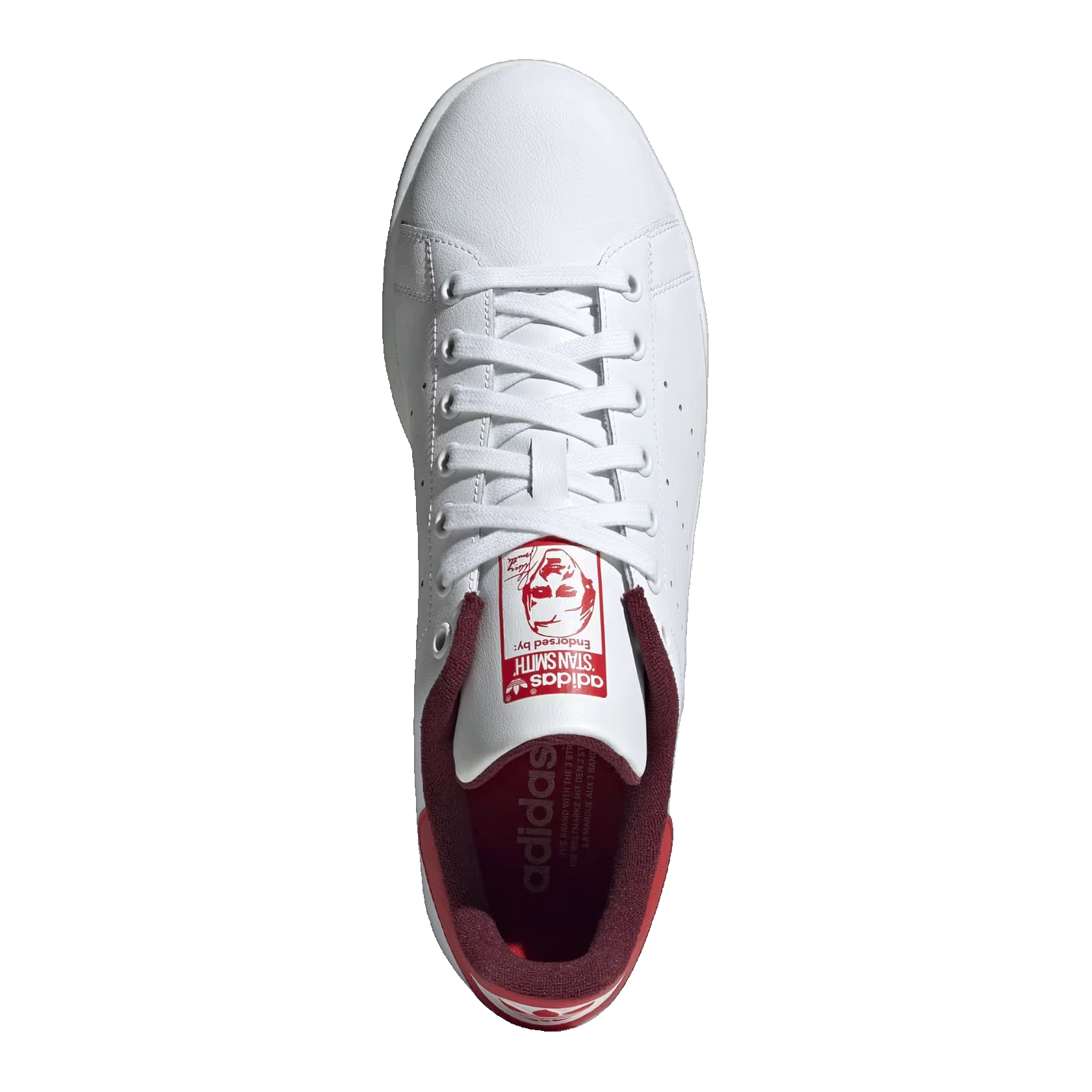 adidas Stan Smith White Maroon Better Scarlet Oben IG1321