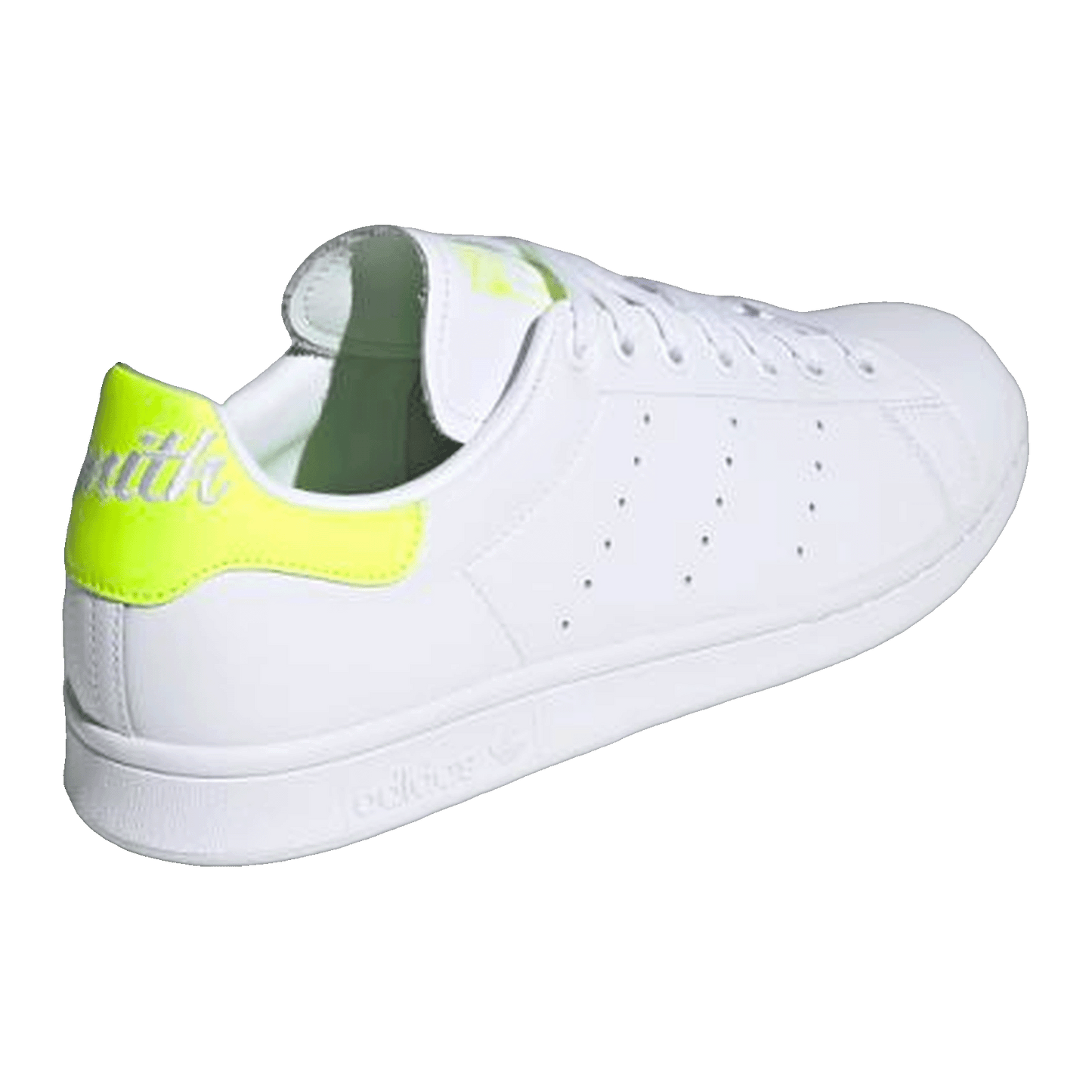 adidas Stan Smith White Neon Yellow Back
