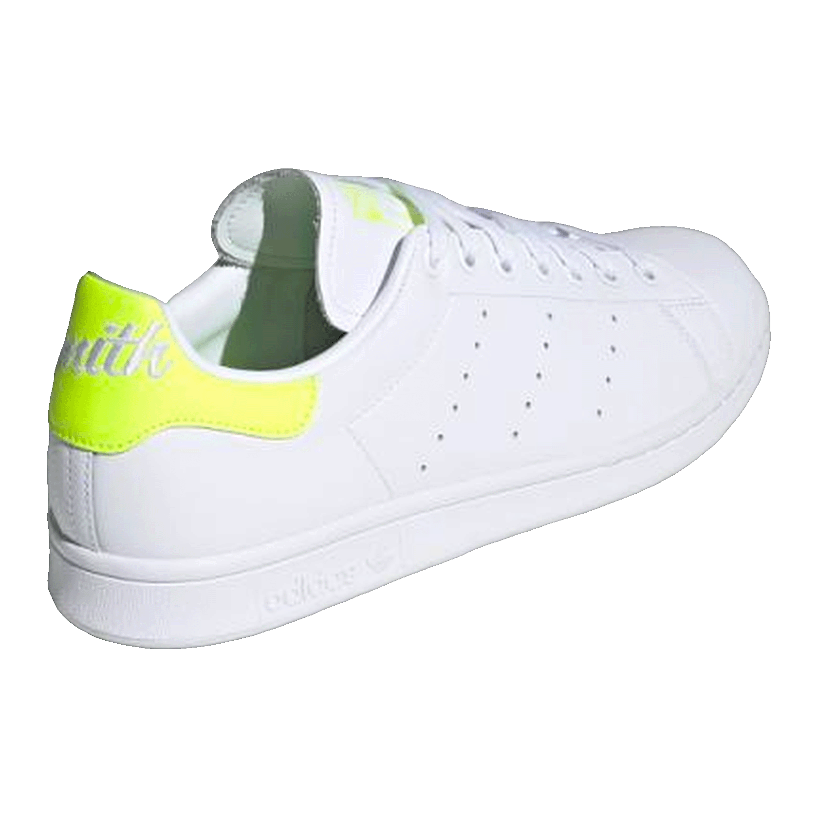 adidas Stan Smith White Neon Yellow Back