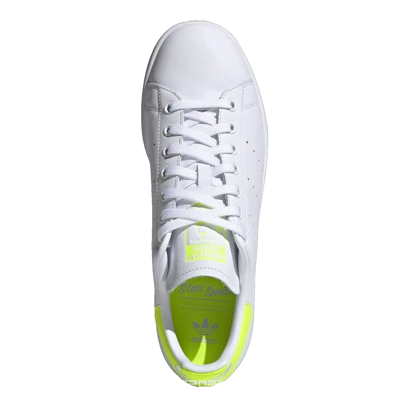 adidas Stan Smith White Neon Yellow Oben