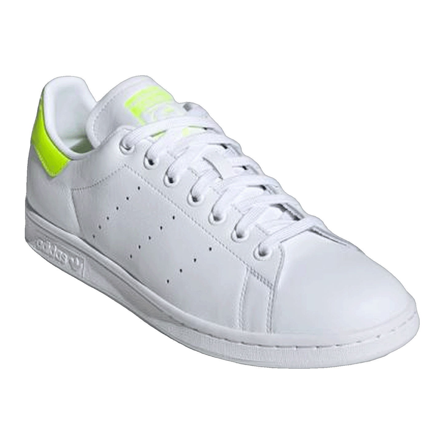 adidas Stan Smith White Neon Yellow Side