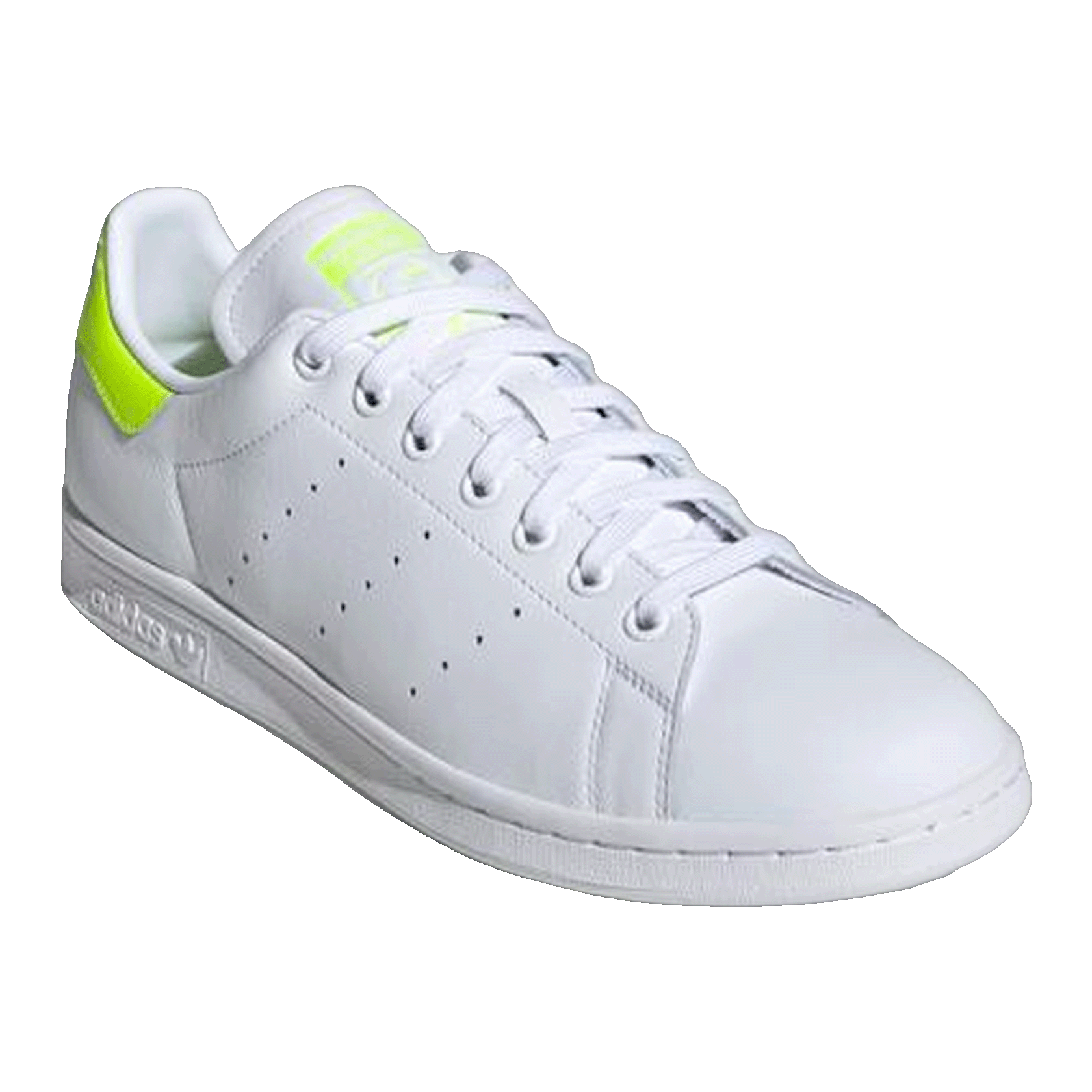 adidas Stan Smith White Neon Yellow Side