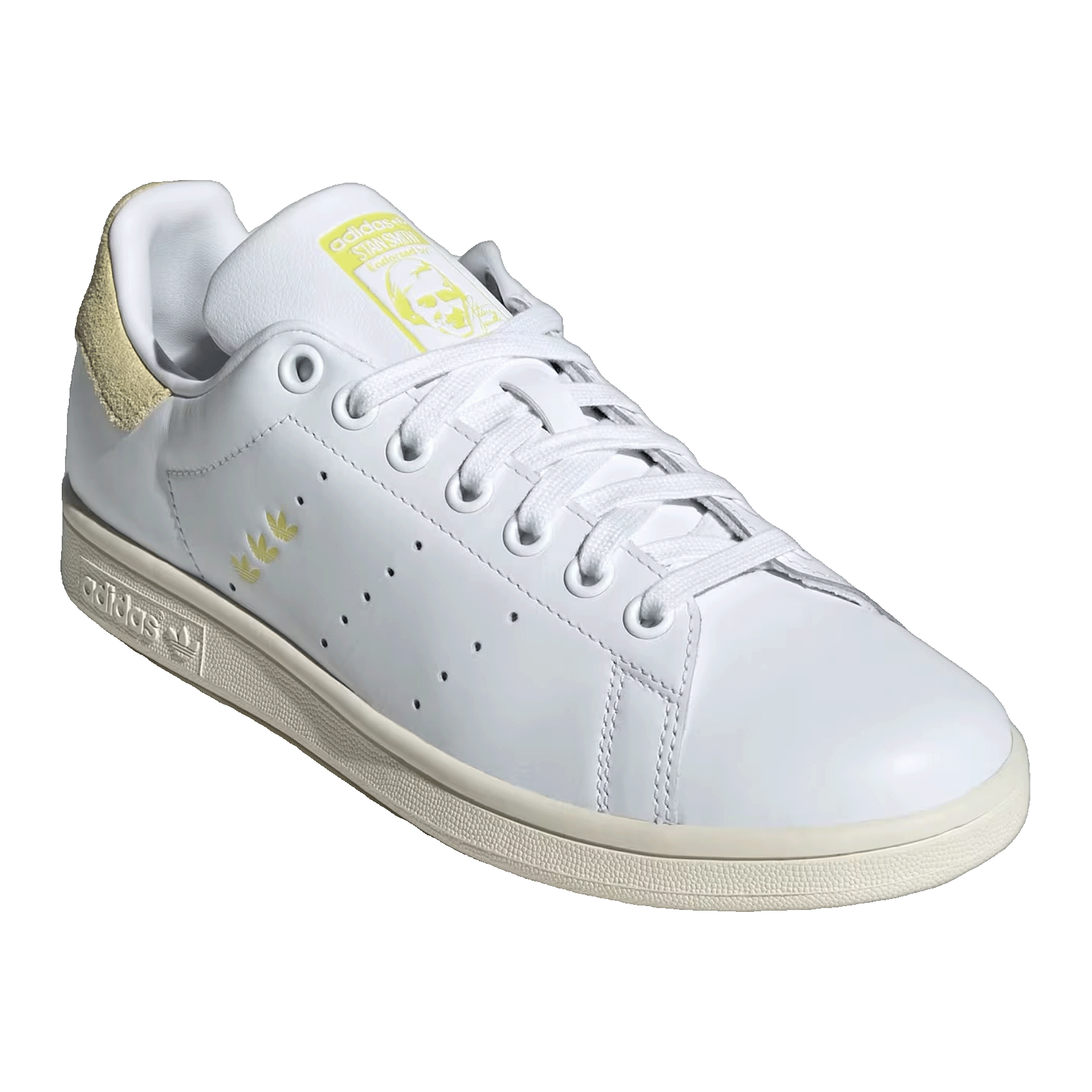 adidas Stan Smith White Powder Yellow (W) Side JI2934