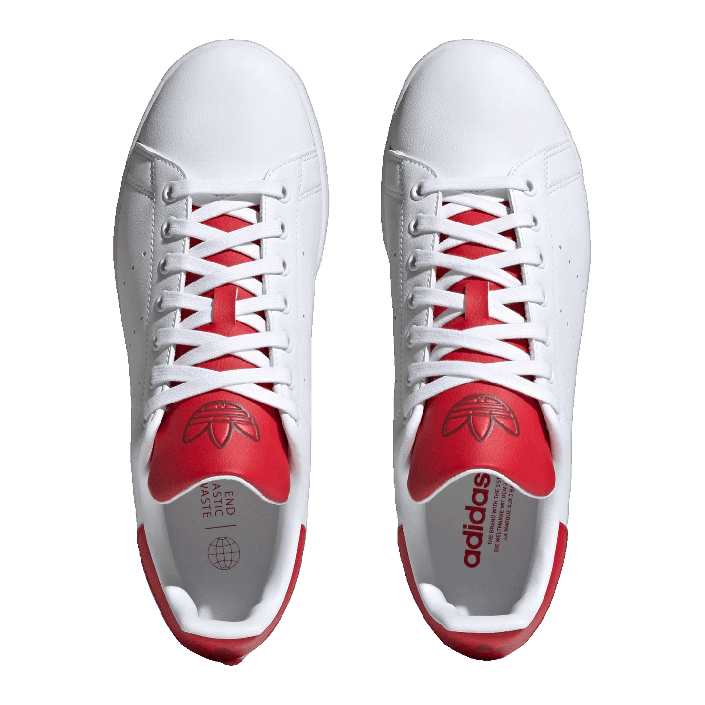 adidas Stan Smith White Scarlet Oben ID1979