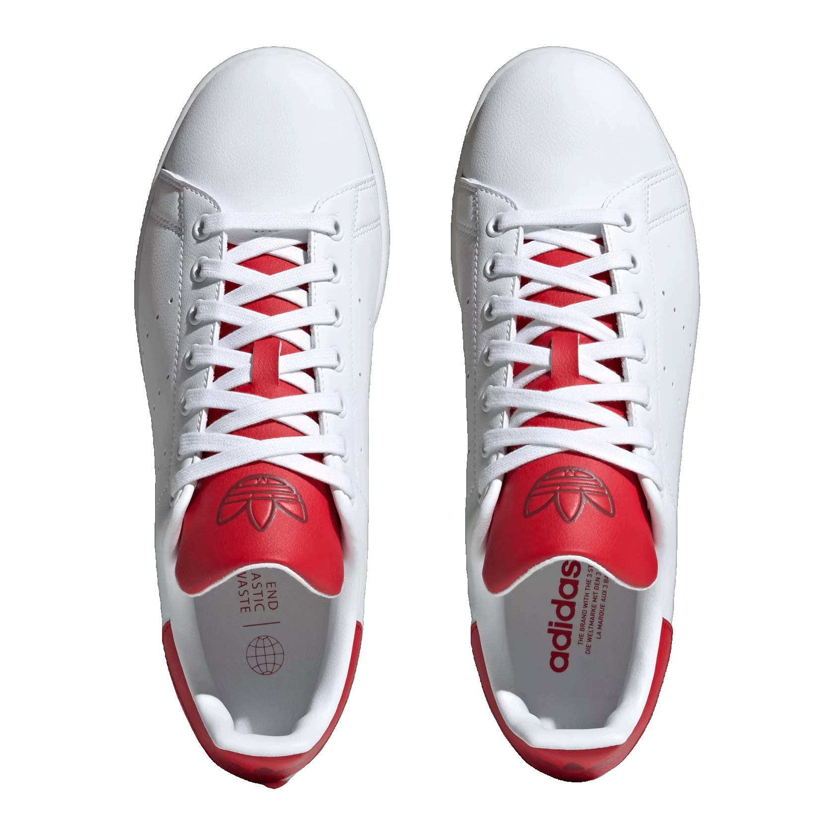 adidas Stan Smith White Scarlet Oben ID1979